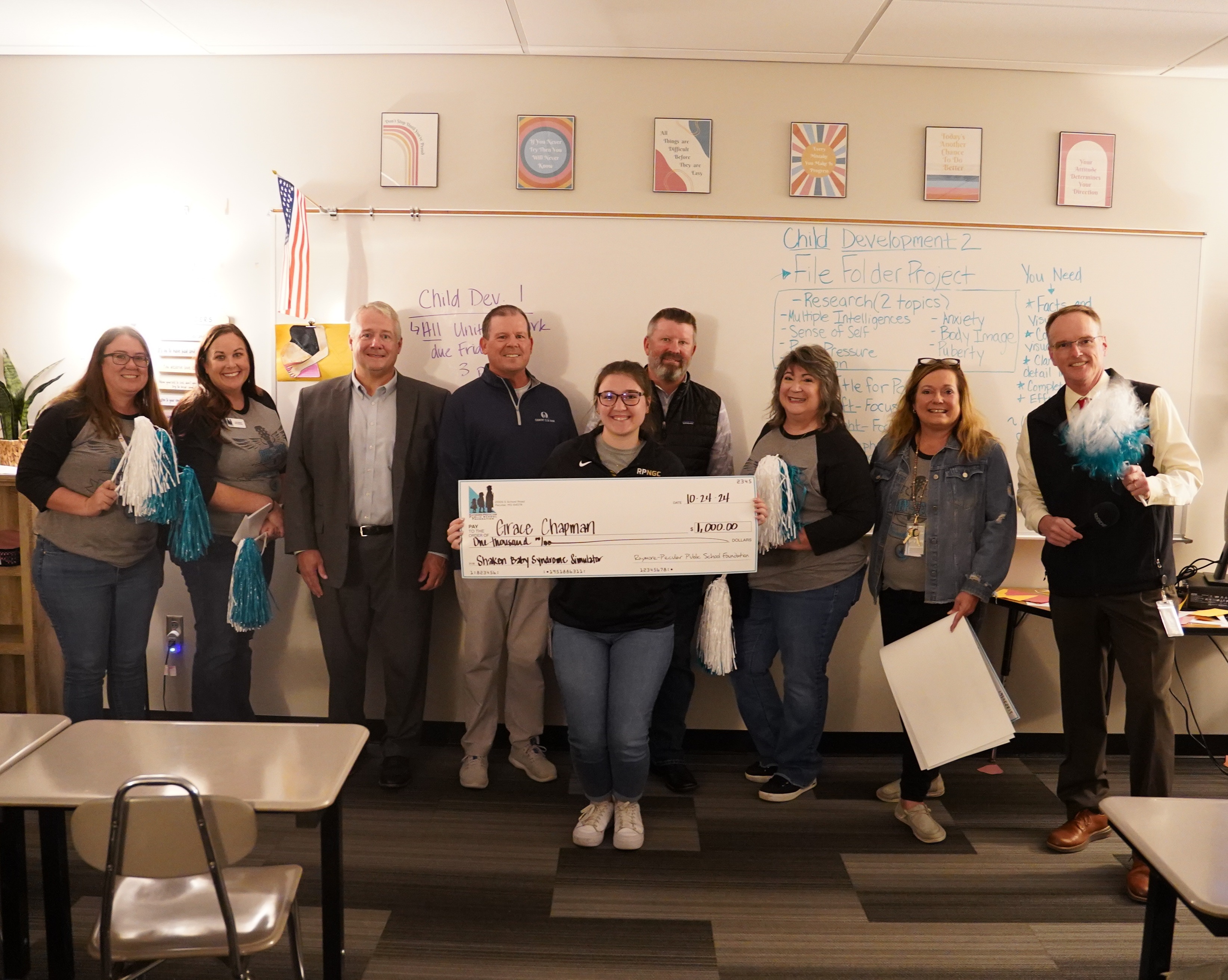 FACS Teacher Grace Chapman received a grant