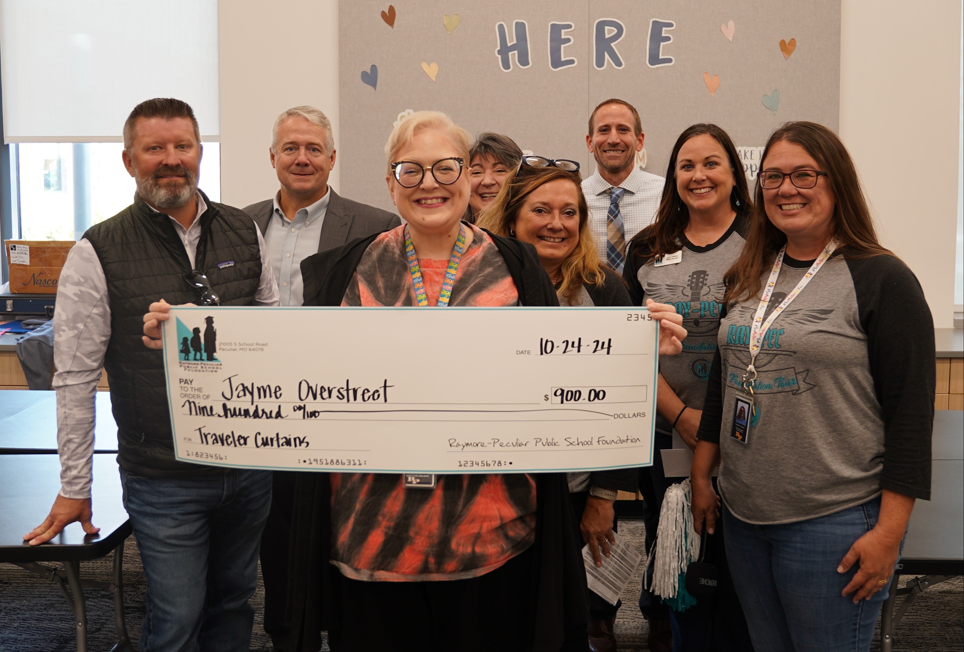 Theater Teacher Jayme Overstreet received a grant