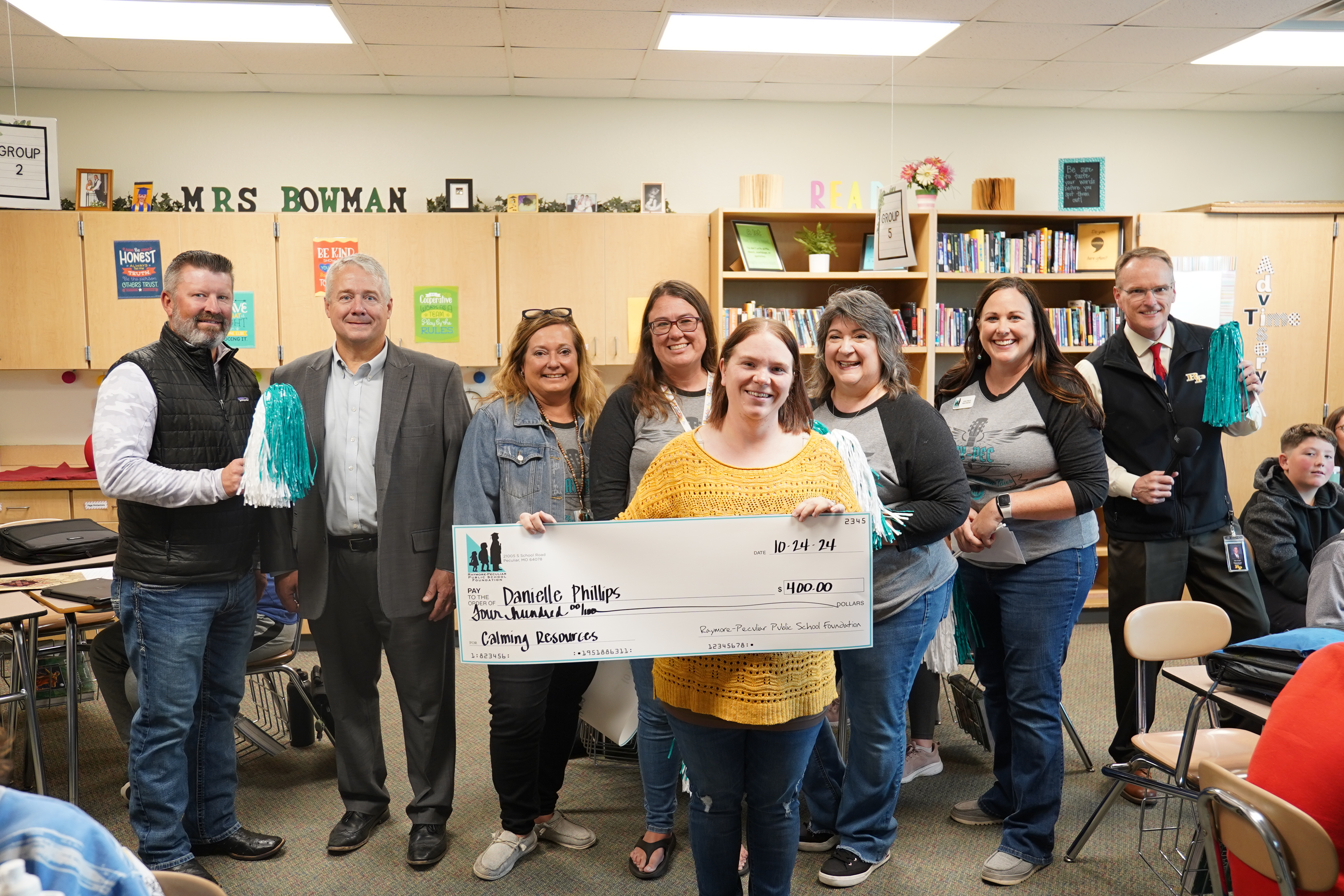 SMS Teacher Danielle Phillips received a grant 