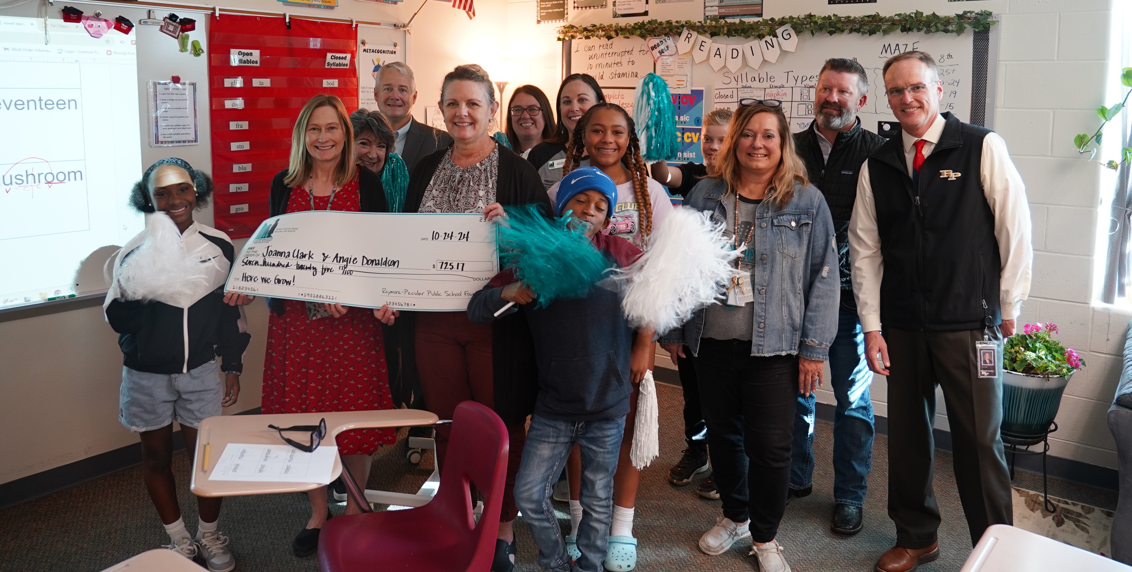 South Middle School Teachers Joanna Clark and Angie Donaldson received a grant