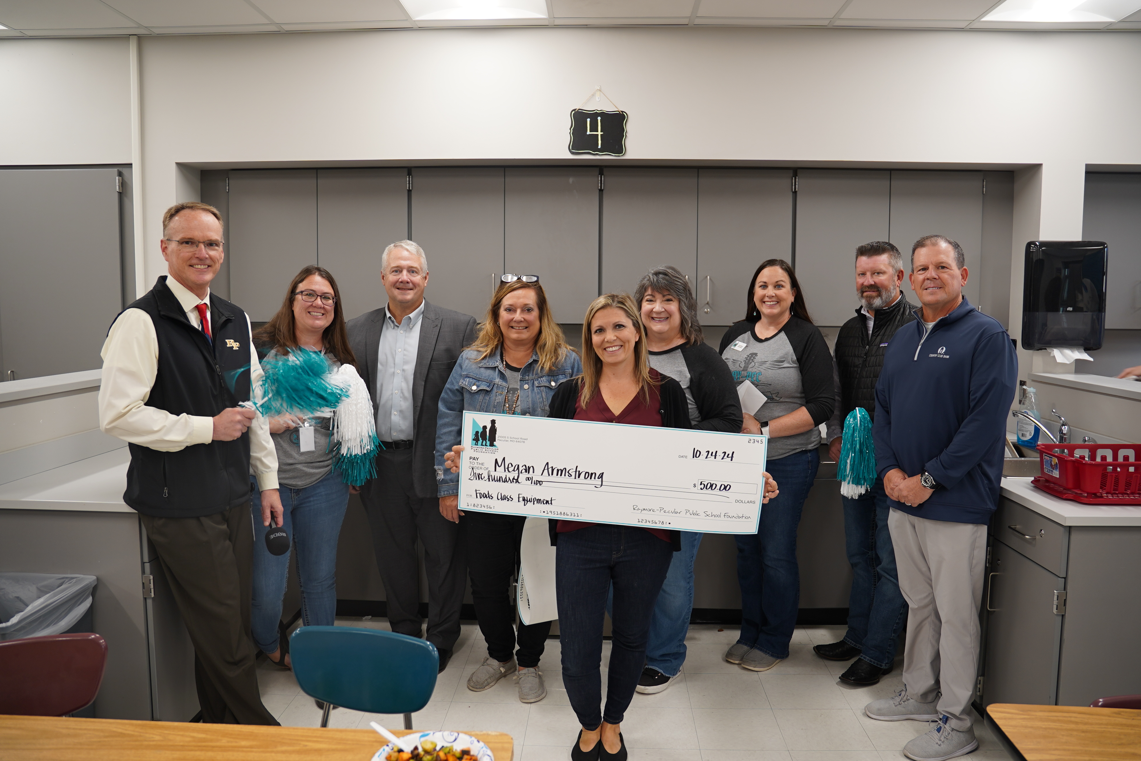 High School Teacher Megan Armstrong received a grant