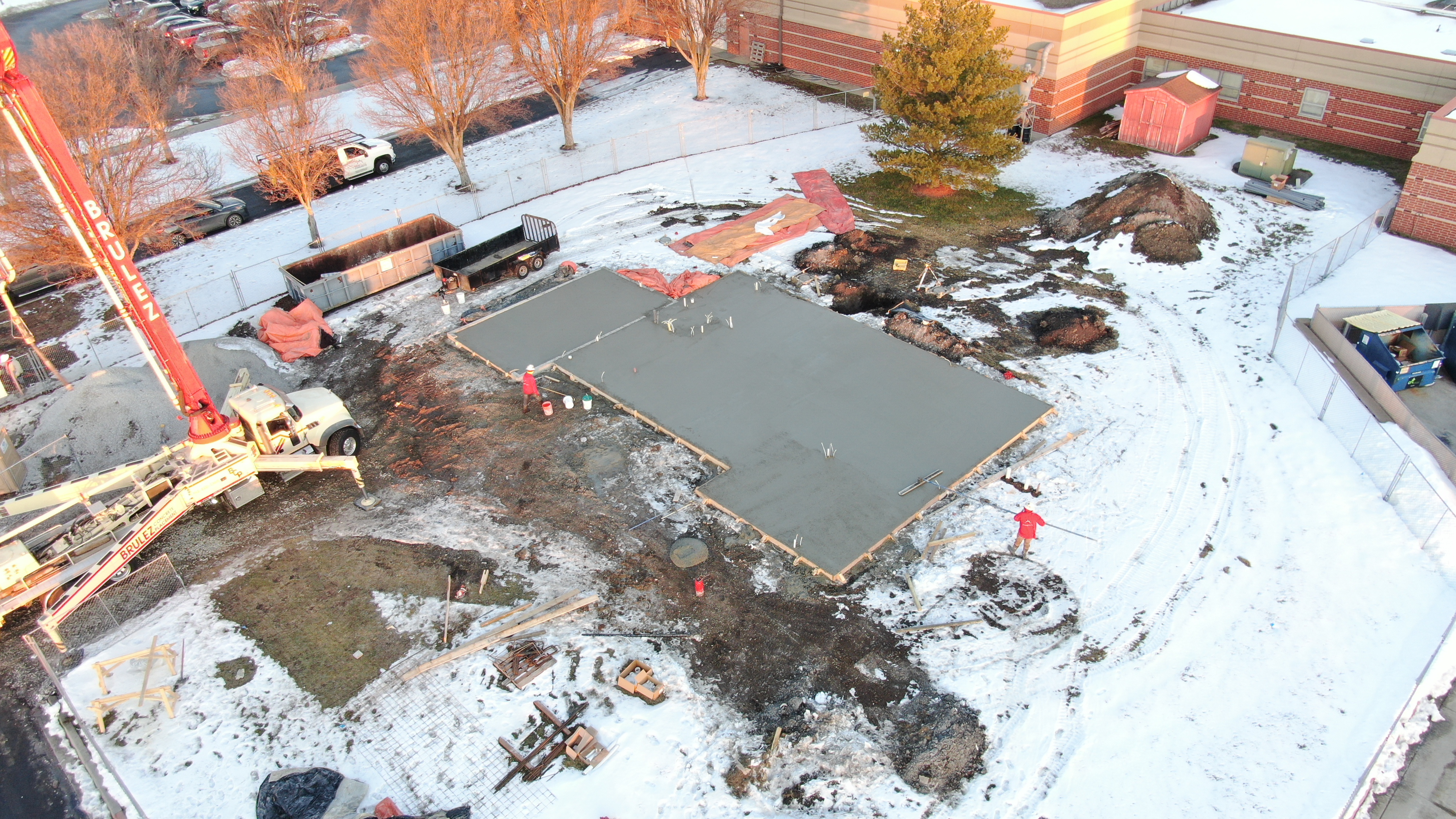 Concrete Pour at the Site