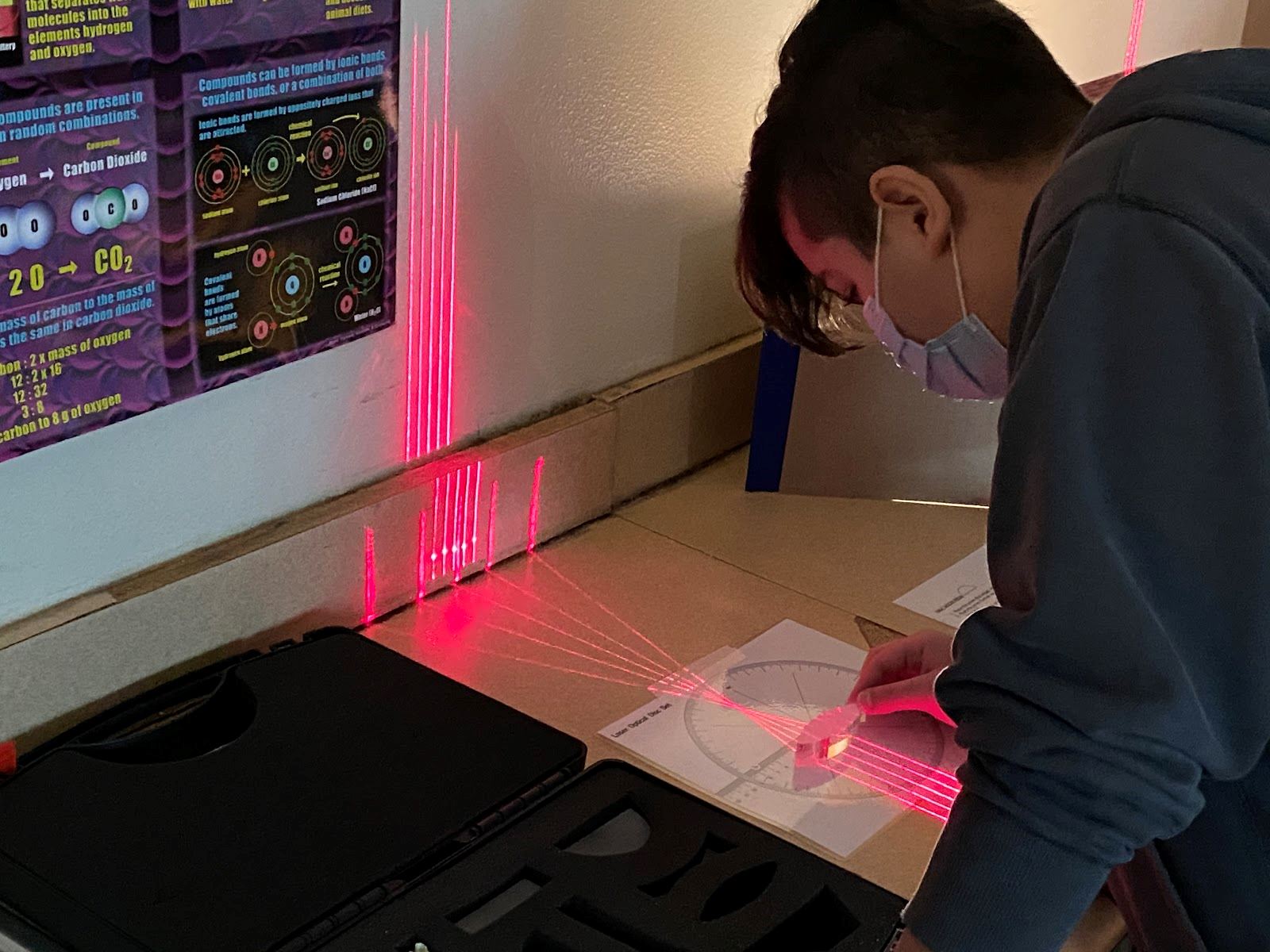 Students learn about laser rays thanks to Foundation grant