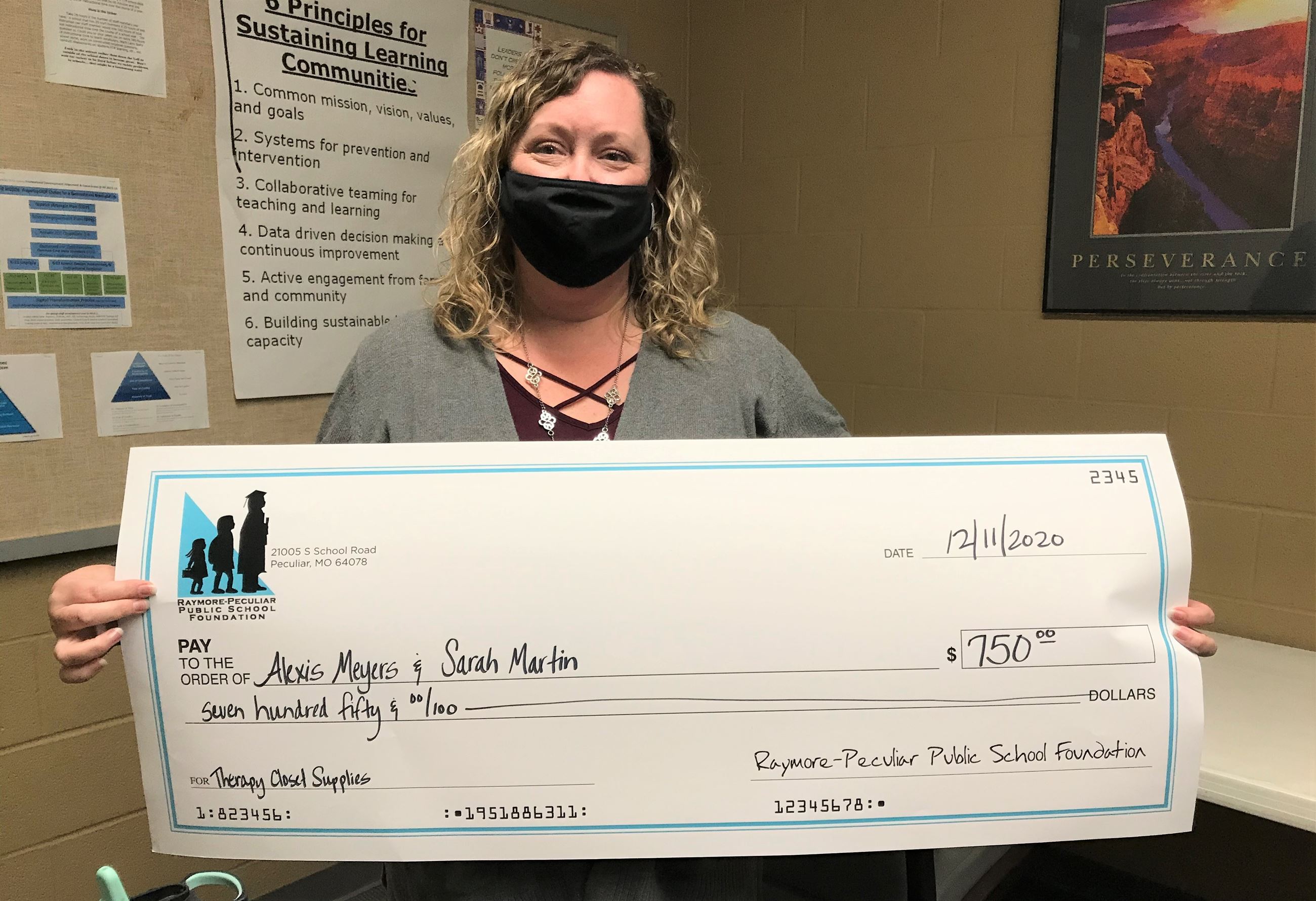 Grant to purchase therapy closet supplies