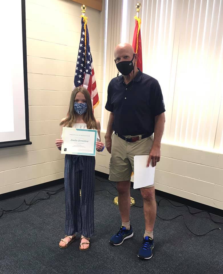 Board honors poster contest winner