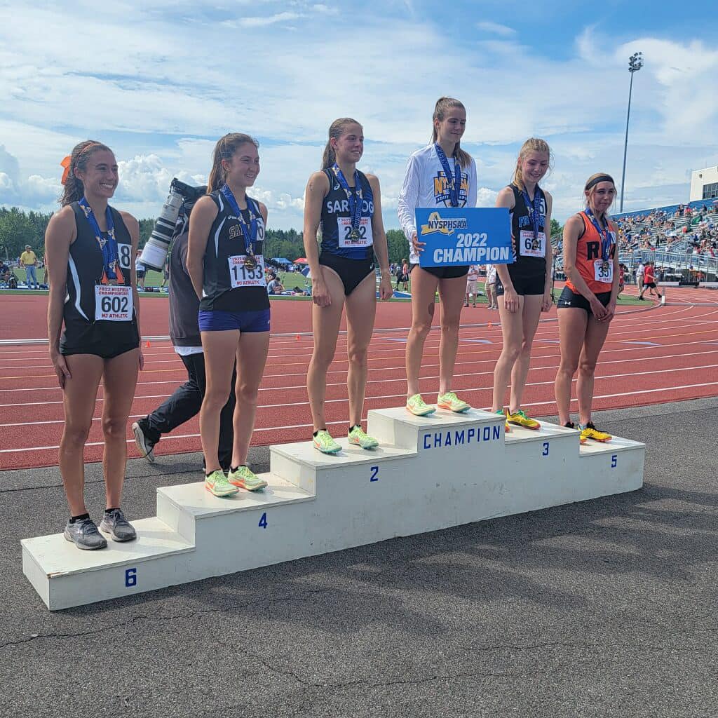 Emily on Podium