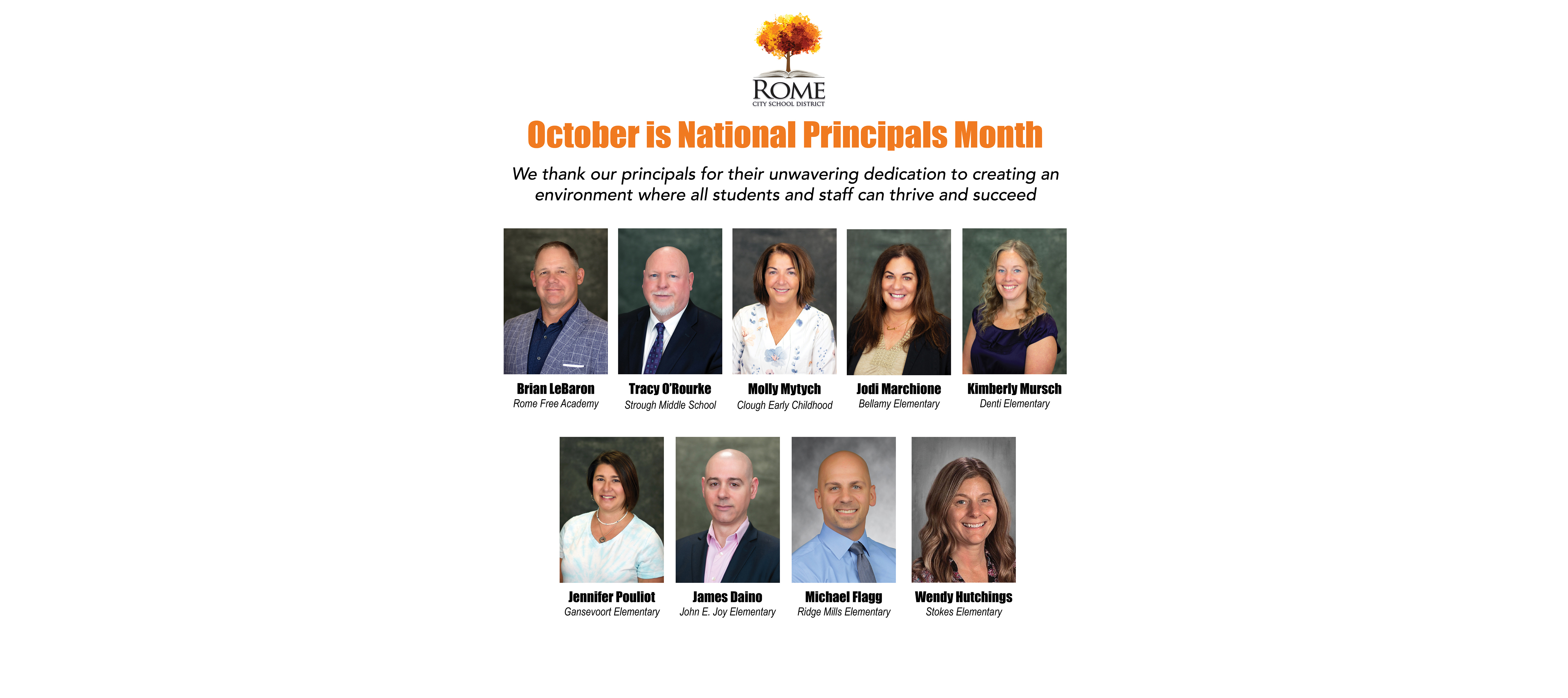 October is National Principals Month