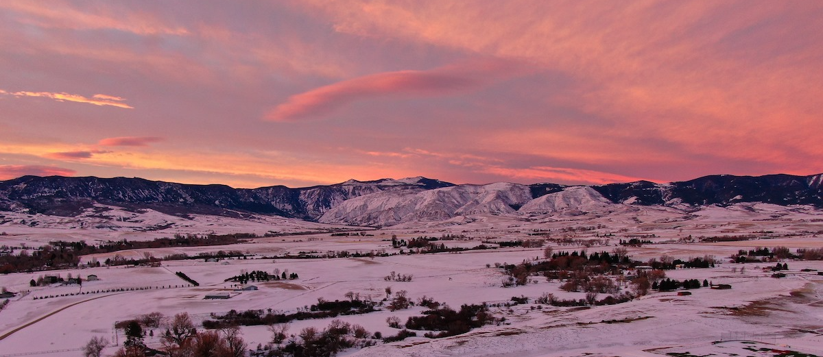 Winter scene Big Horn Mountains