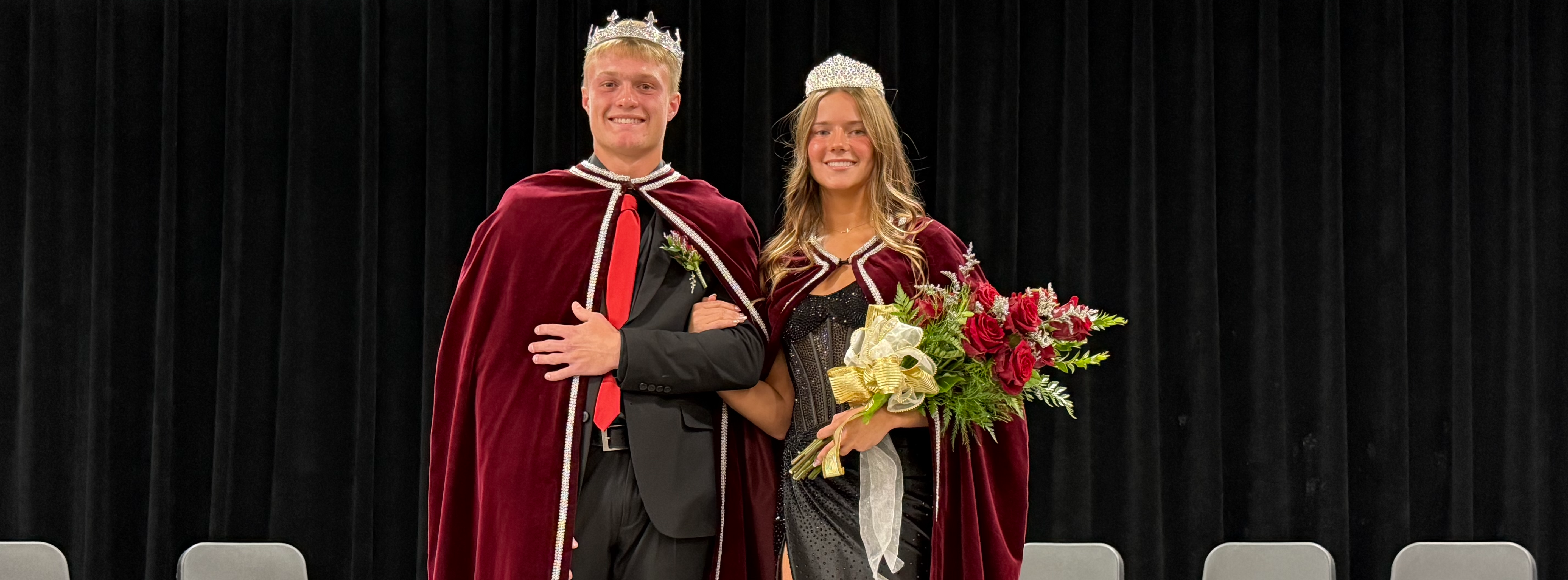 2025 Homecoming King Peters and Queen Ammann