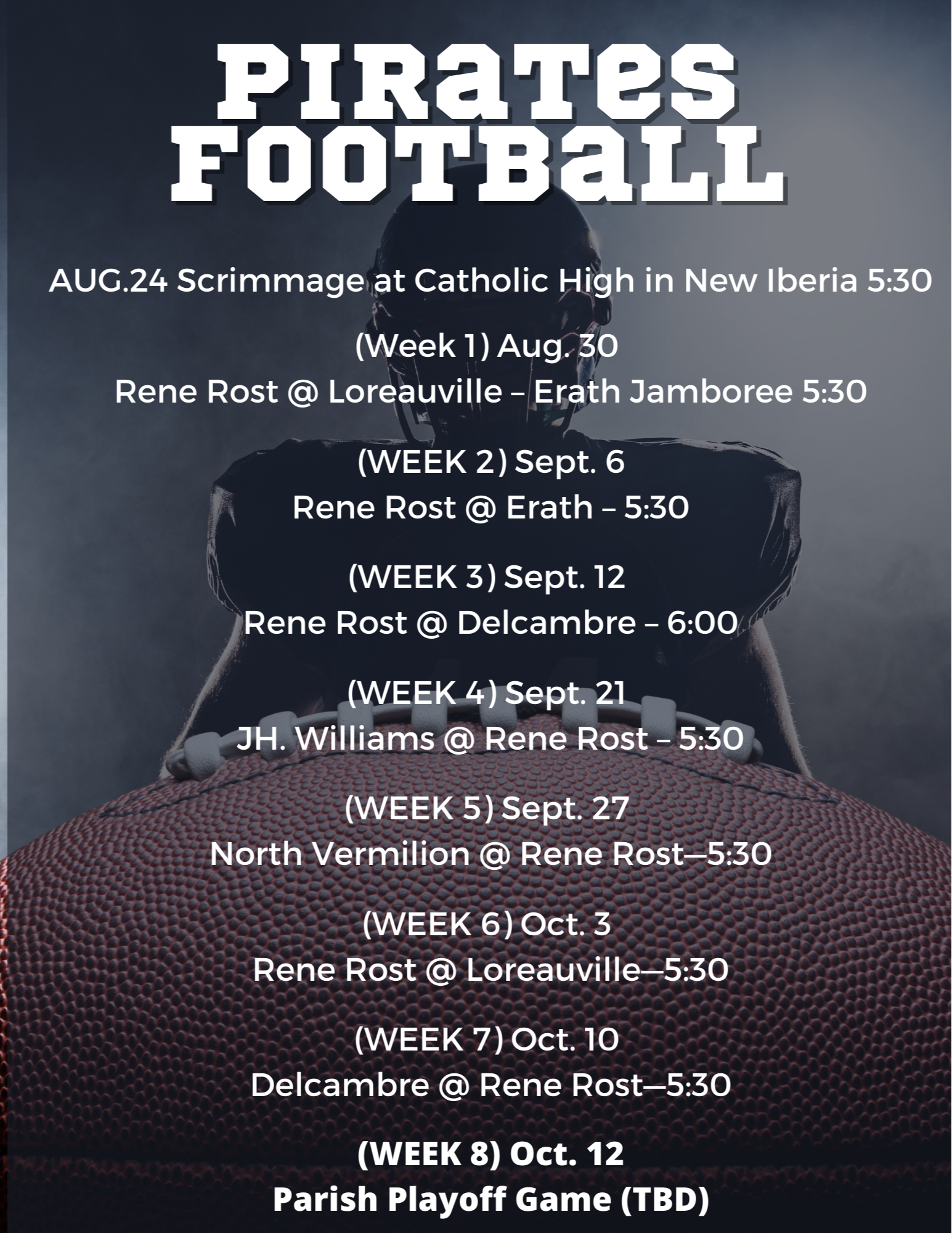 Football schedule