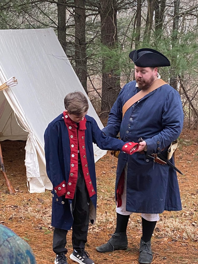 Students and teachers dressed up in civil war attire