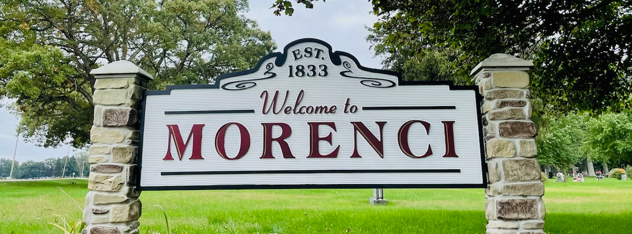 Welcome to Morenci! Your first step into Michigan.