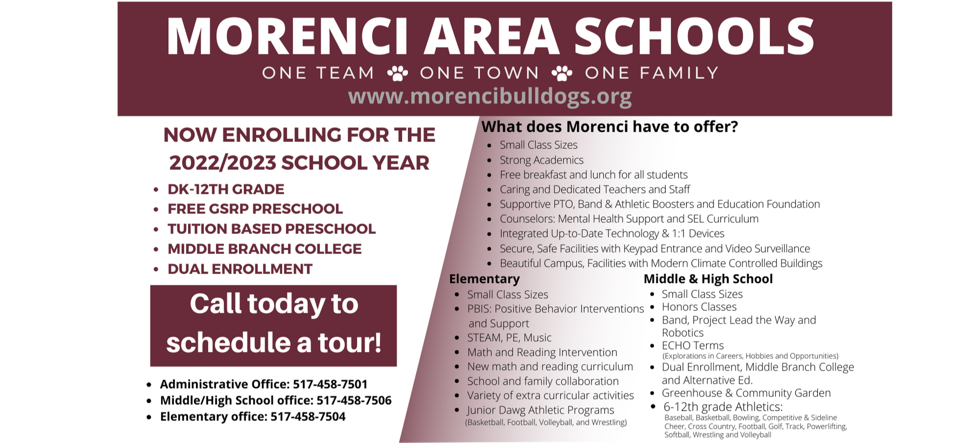 Morenci Area Schools City of Morenci