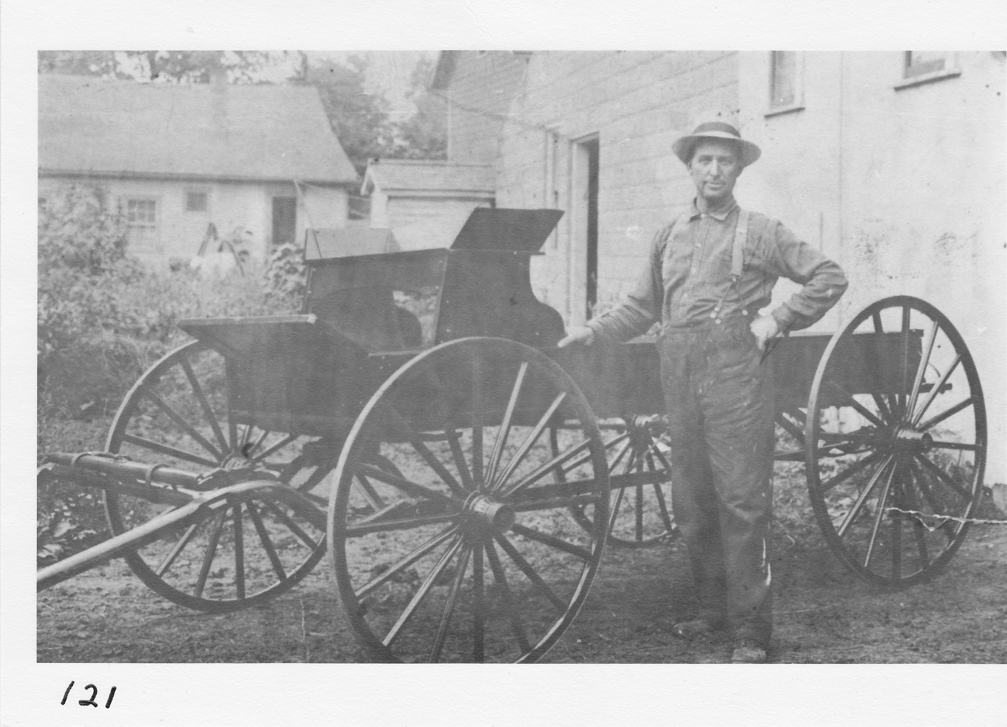 Fred Sonanstine, carpenter and blacksmith.  (Father of Beatrice Ehlinger)