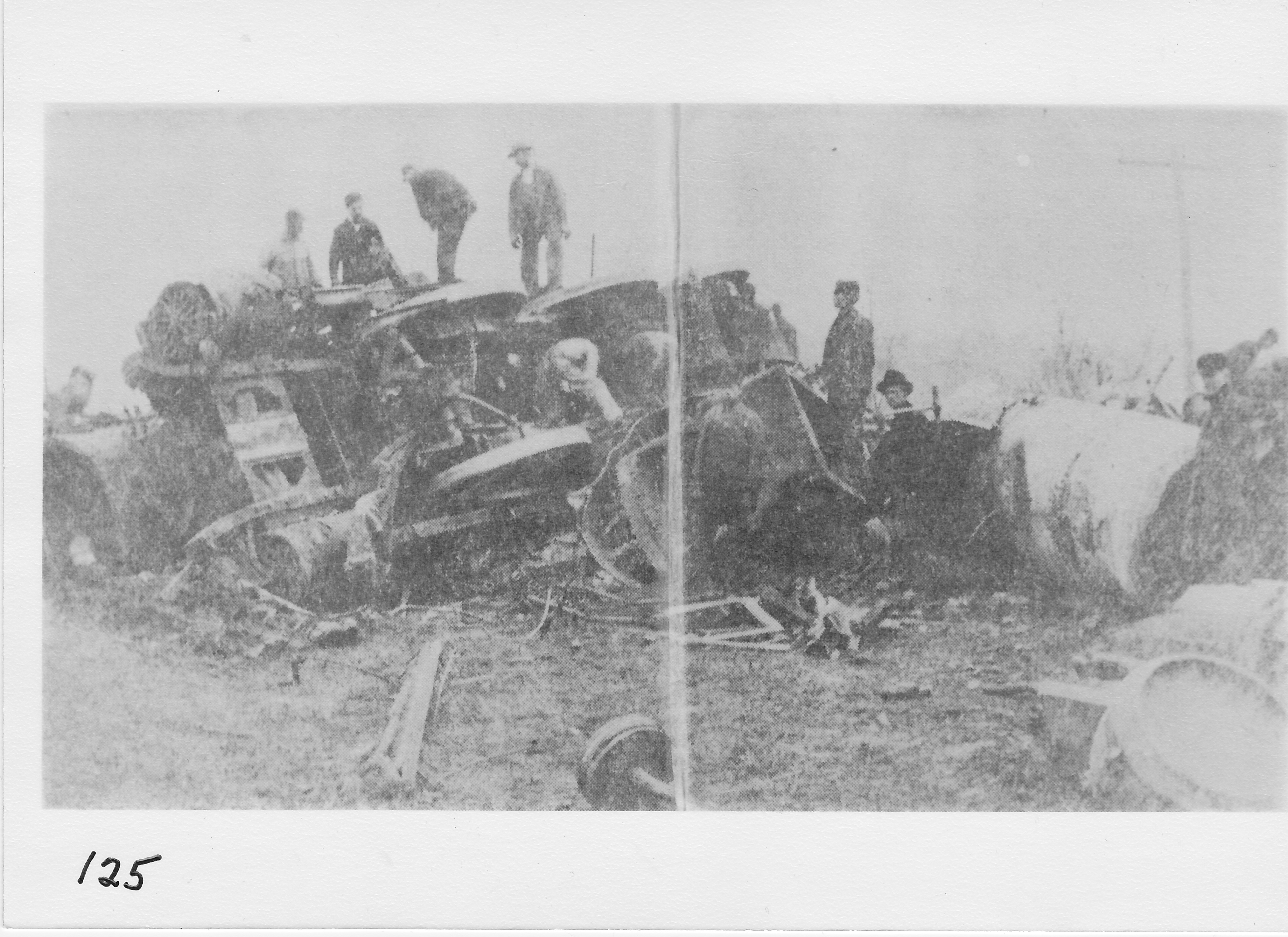 Wabash Railroad wreck at Seneca, Thanksgiving Eve, November 1901.