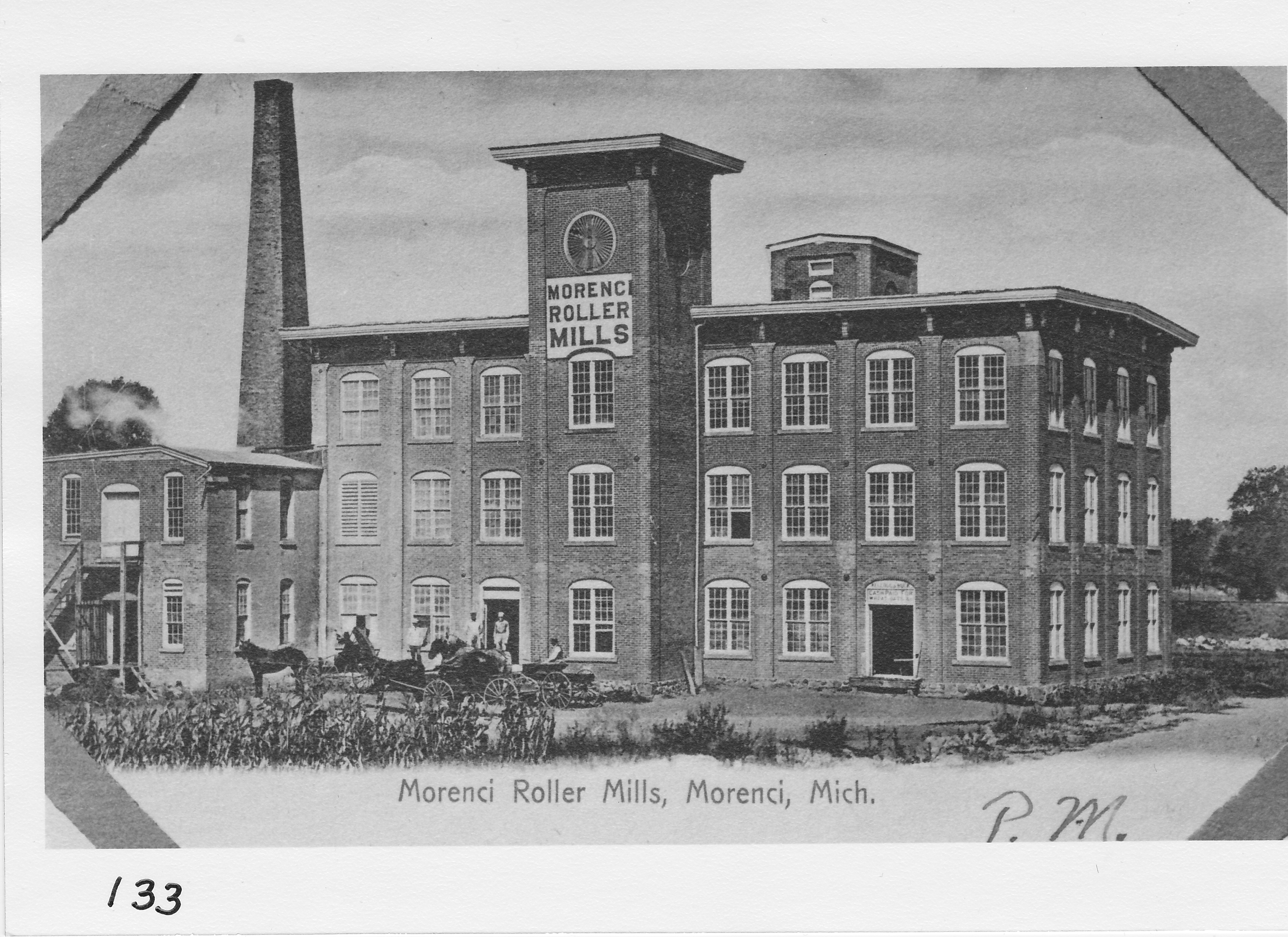 Morenci Roller Mills (Kellogg & Buck).  Built in 1865 as woolen mill and demolished in 1972.