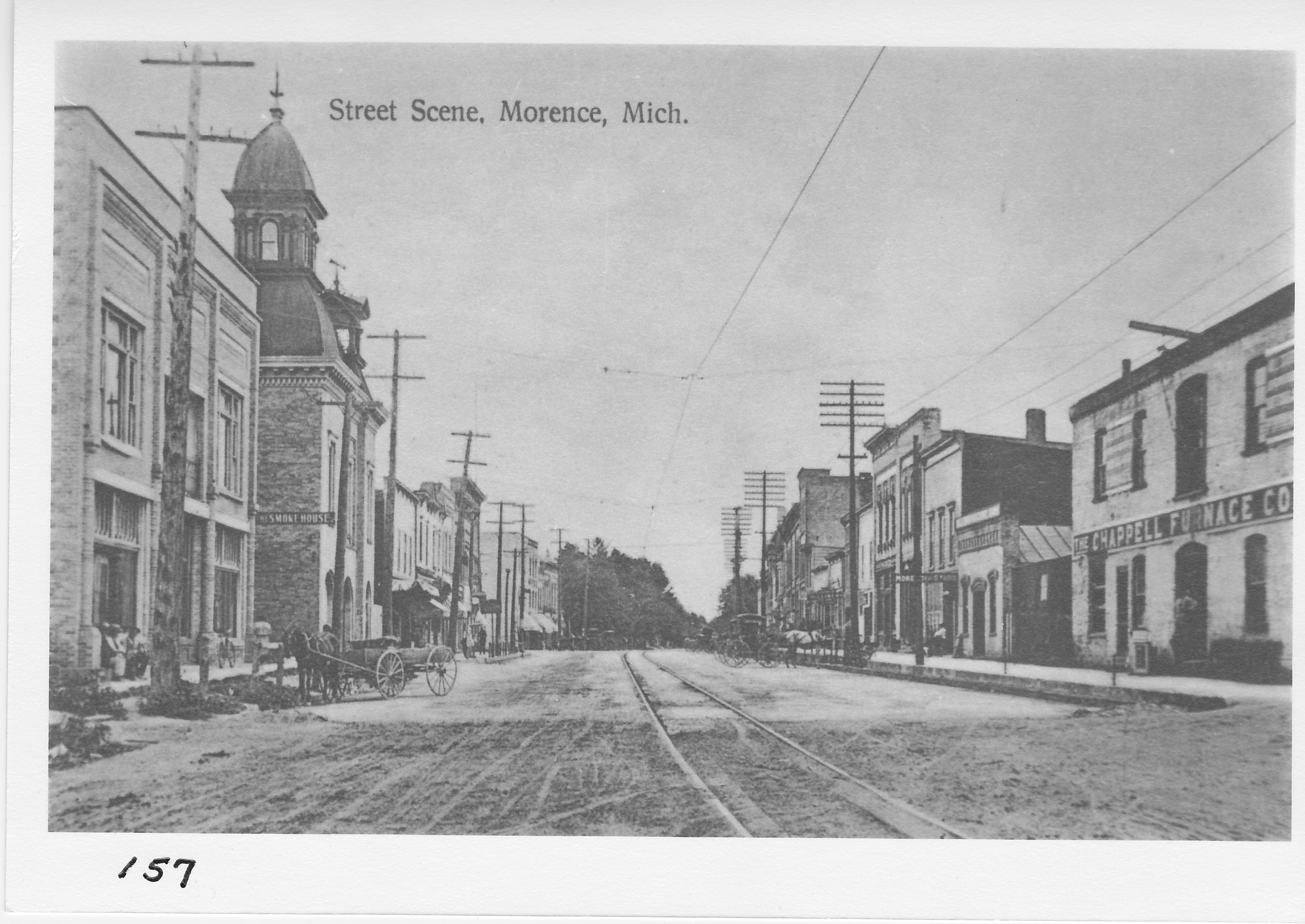 Main Street looking east from Snow Building and Chappell Foundry about 1908.