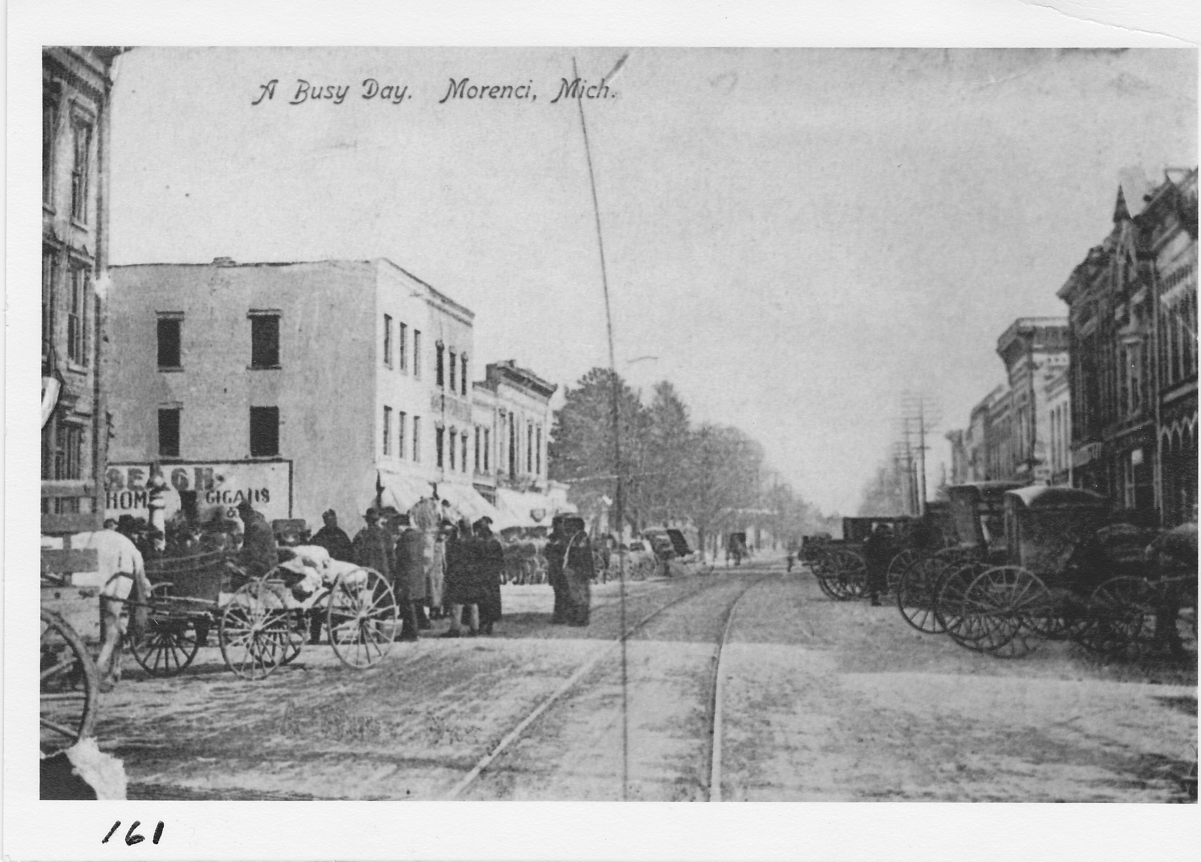 Main Street looking east from hotel corner prior to January 1912.