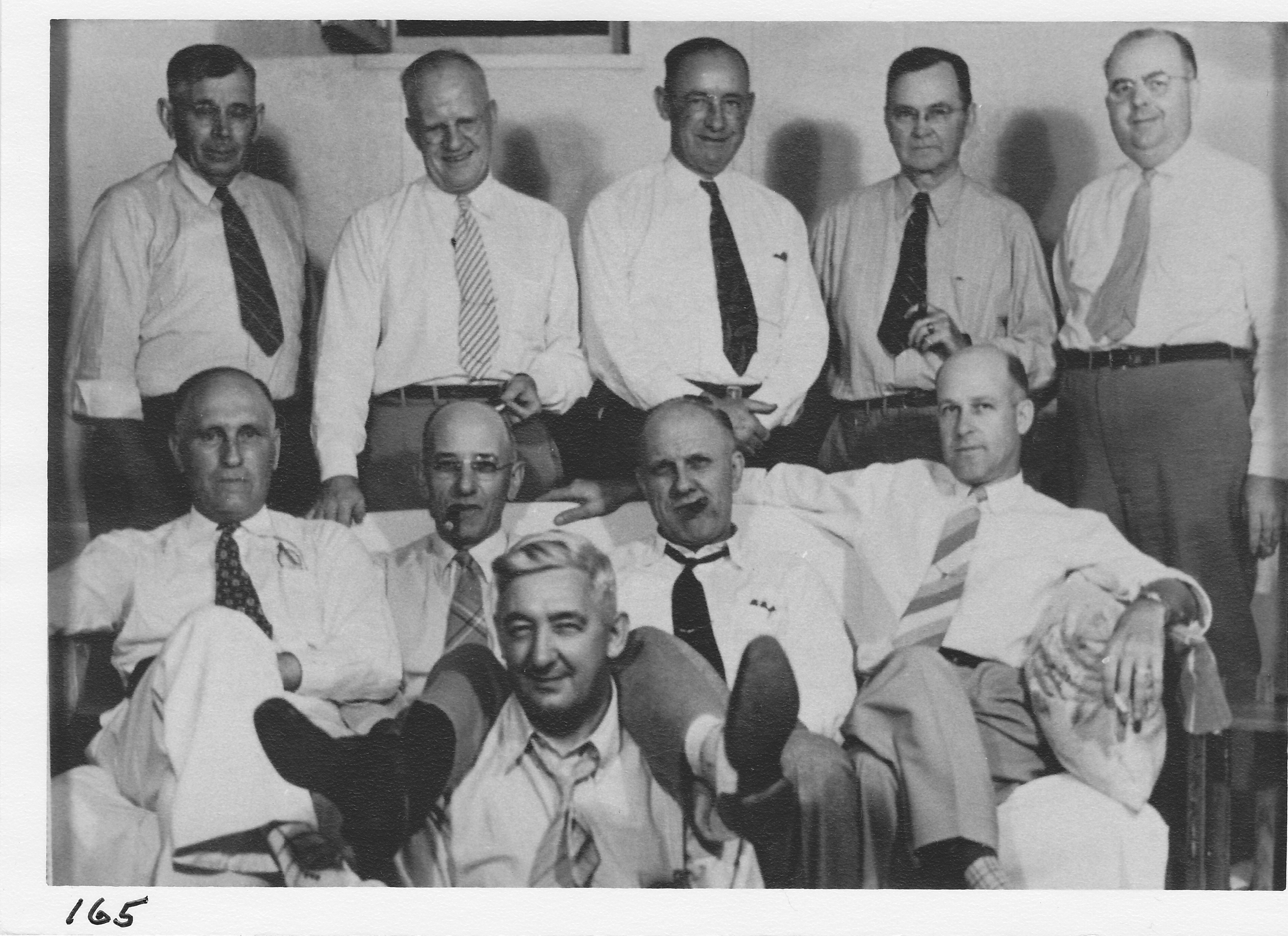 Poker Club. C. Smith, J. Reynolds, M. Swaney, J. Munro, M. Green, C. Fauver, C. Fellows, E. Yoder, M. Clark, G. H. Gerlach.