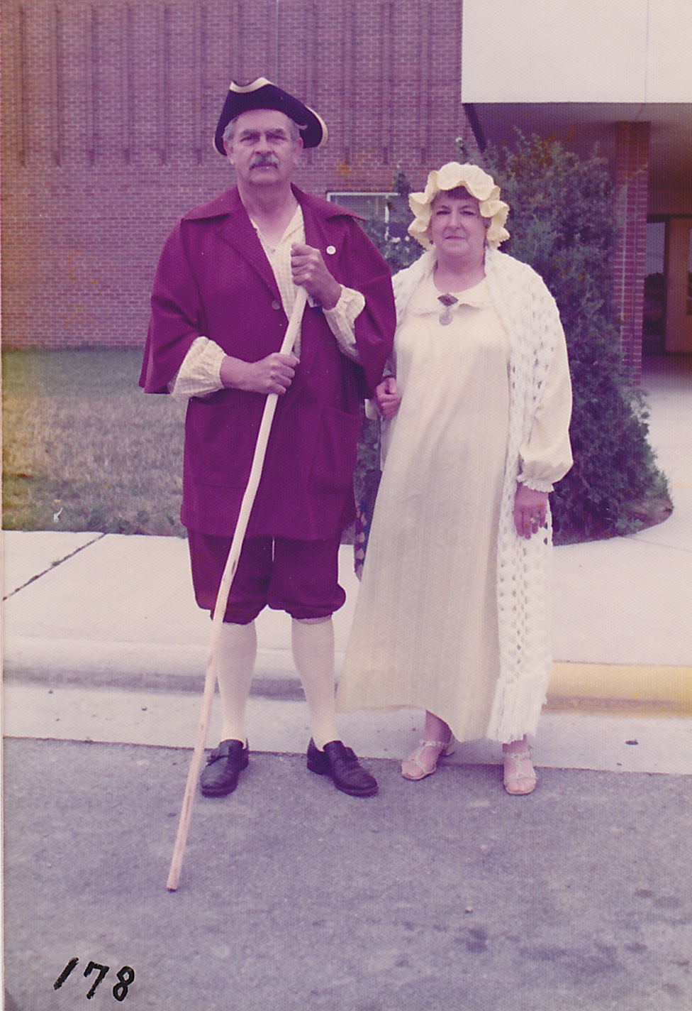 Doyle and Mary Bell in Bicentennial costumes, July 1976.