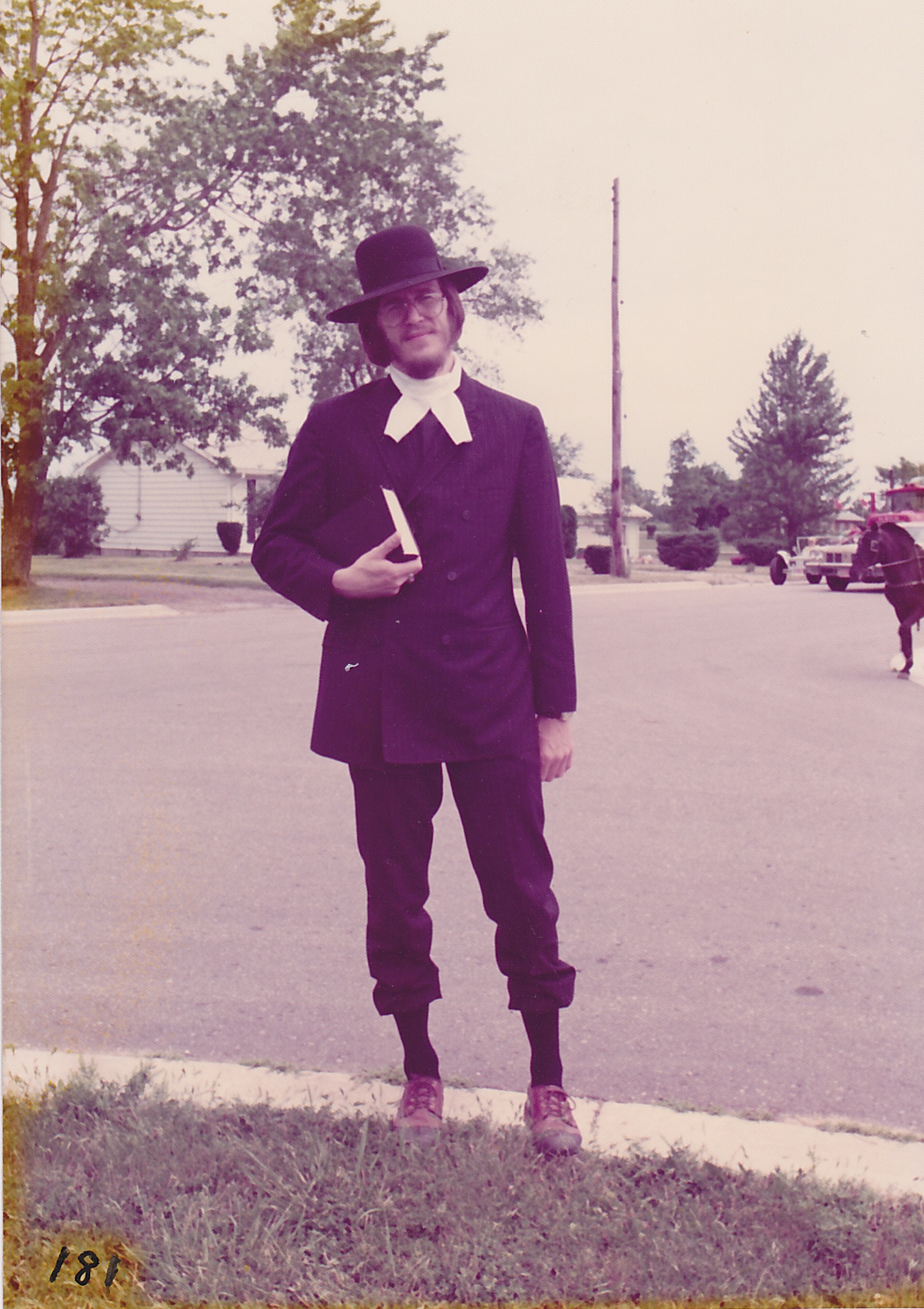Reverend Al Hanson in Bicentennial Costume, July 1976.