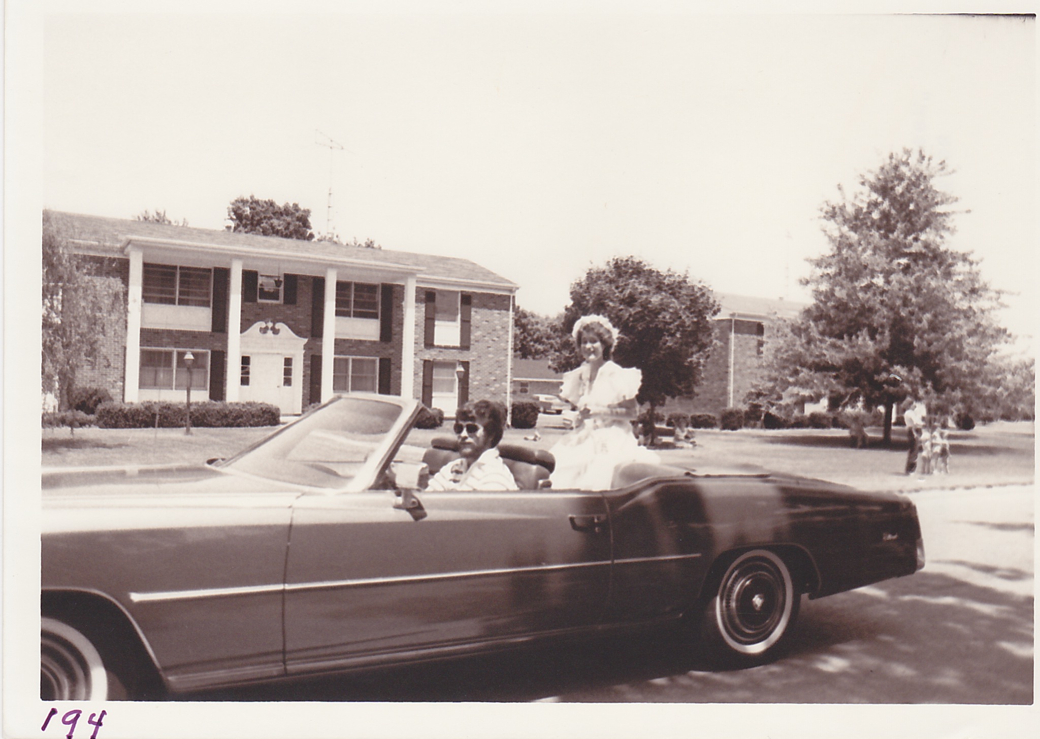 Miss Maureen Mansfield reigned as “Queen” for the sesquicentennial observance.  She is shown here during participation in the parade.  Kim Valentine serves as her vehicle driver.