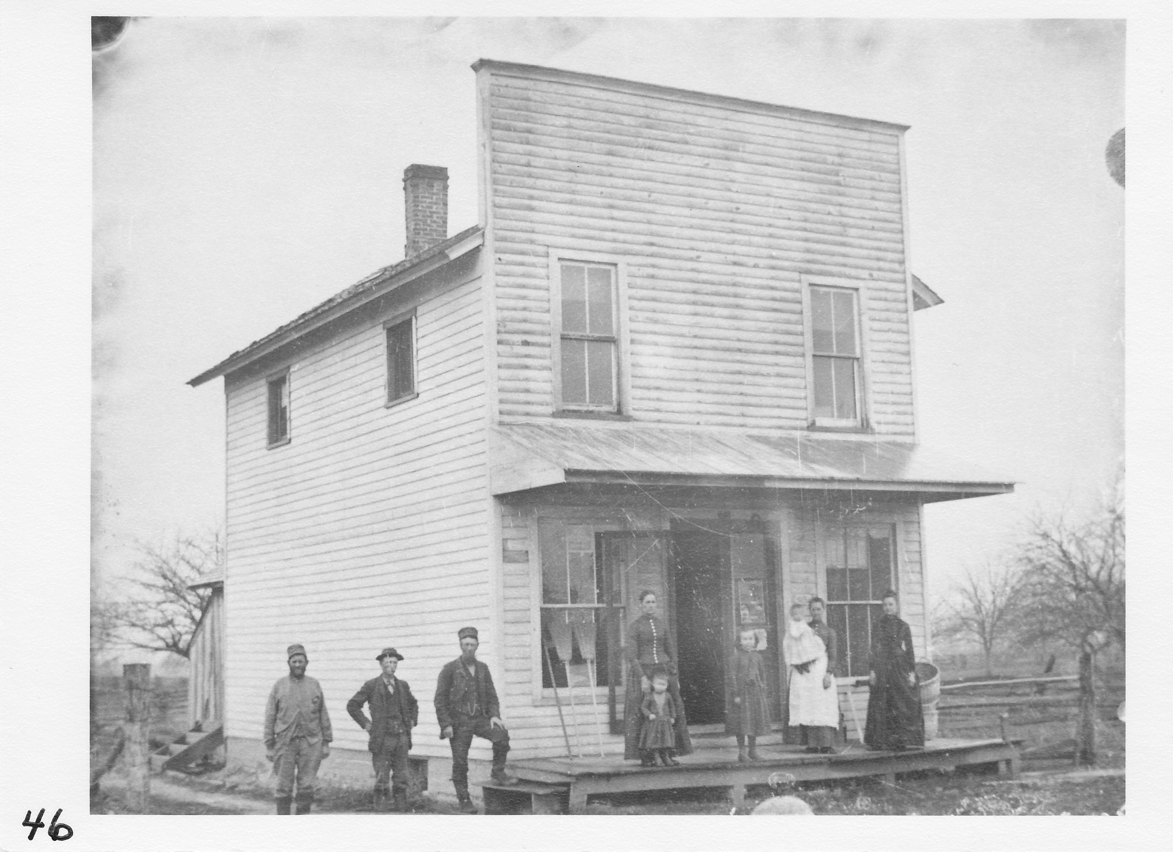 General store at Ontario, Medina Township (near John Hawkins farm, White Pine Hwy. at railroad crossing).