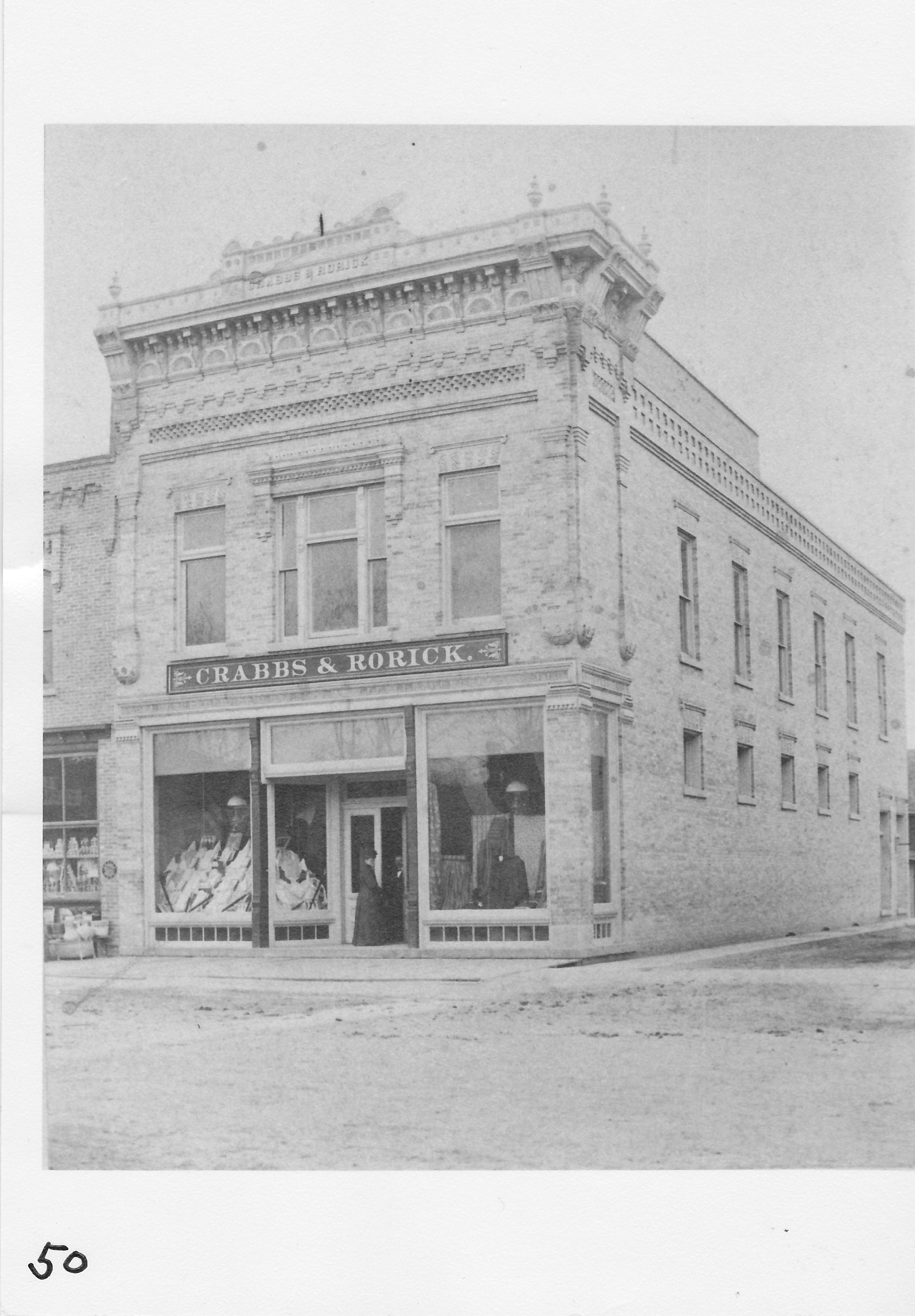 Crabbs & Rorick Dry Goods Store built in 1889. Later Winzeler’s 5c.-$1.00.