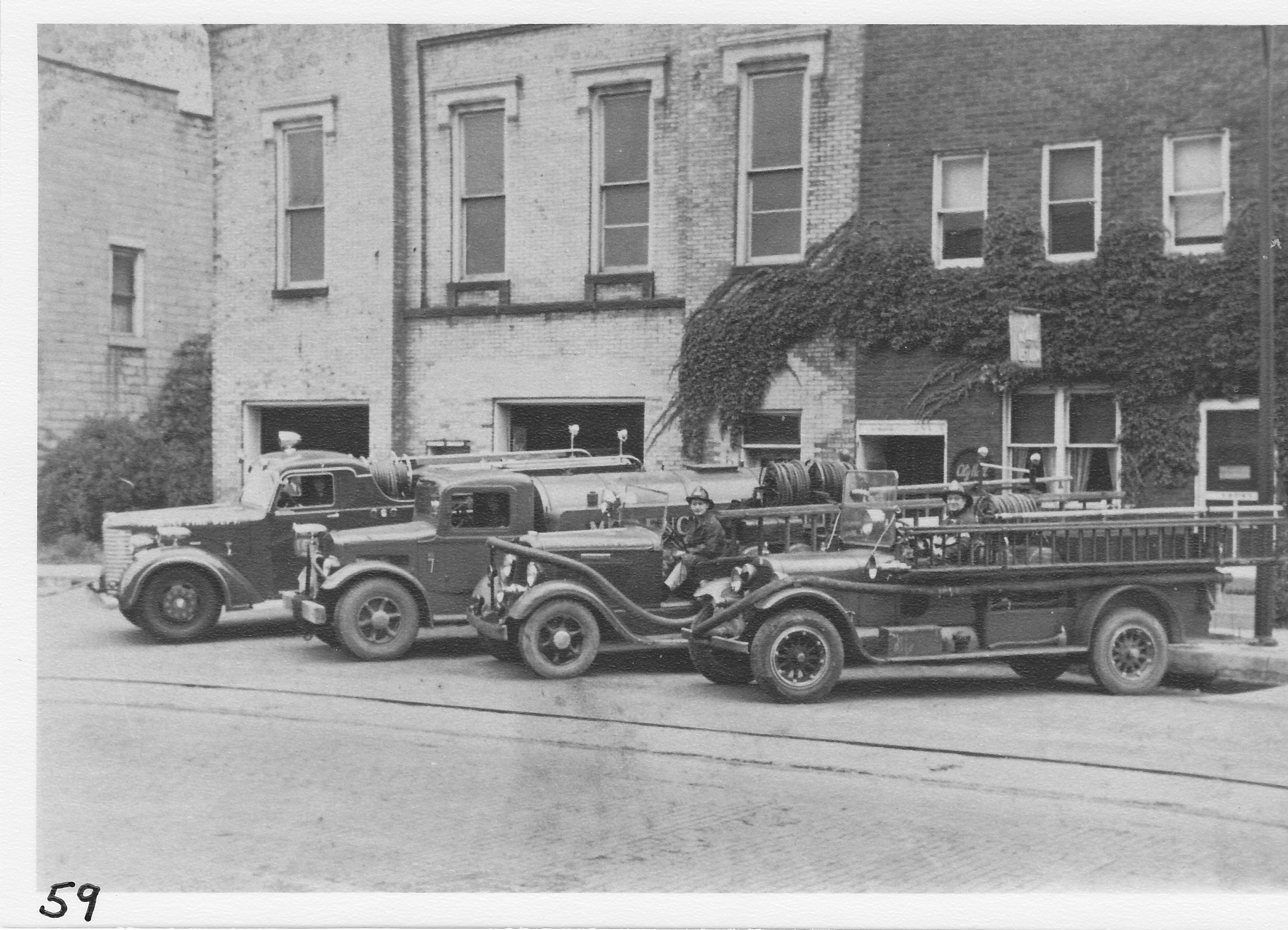 Morenci Volunteer Fire Dept.  (Drivers cannot be identified in photo).