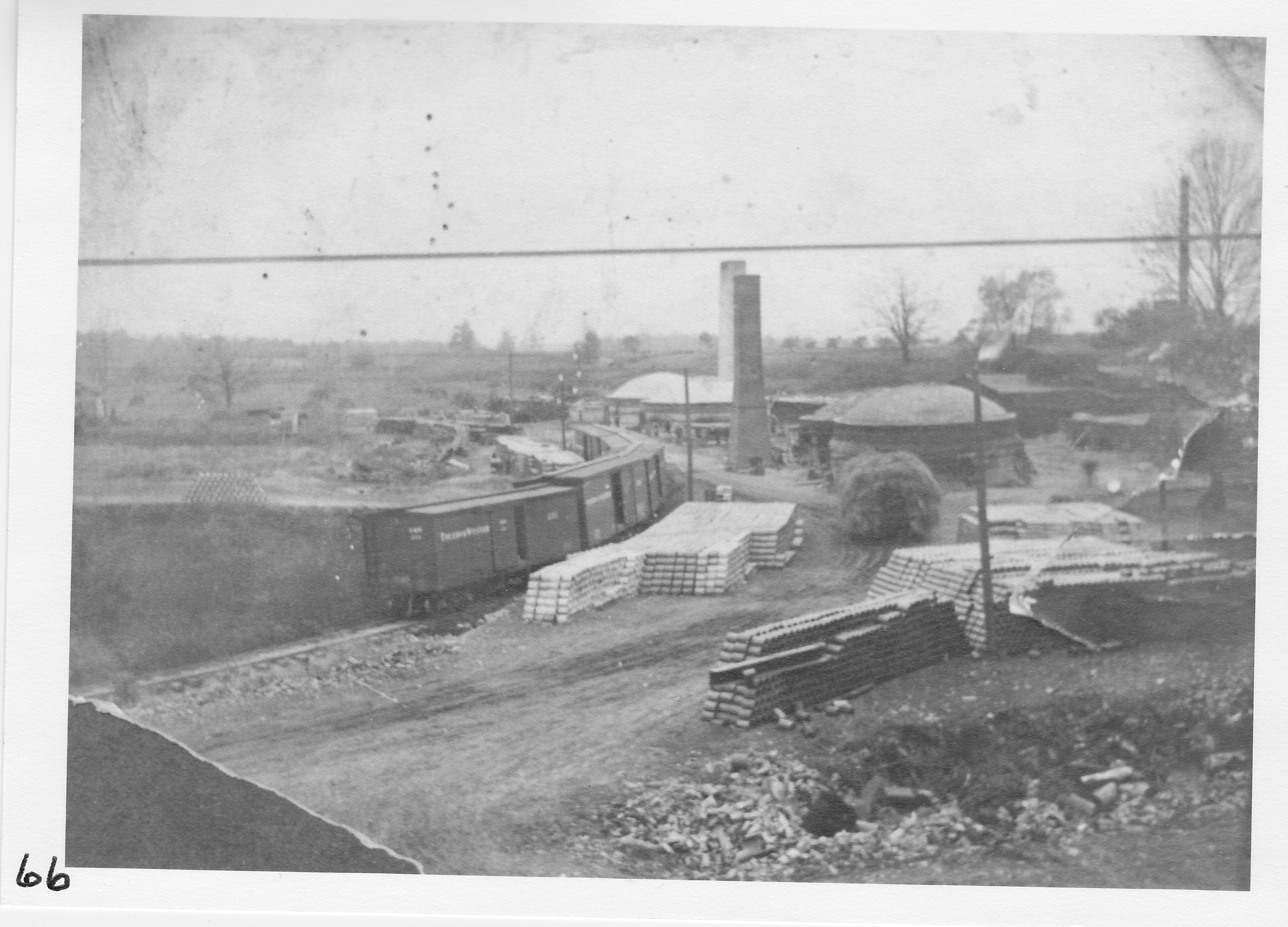 View of American Brick and Tile yard.