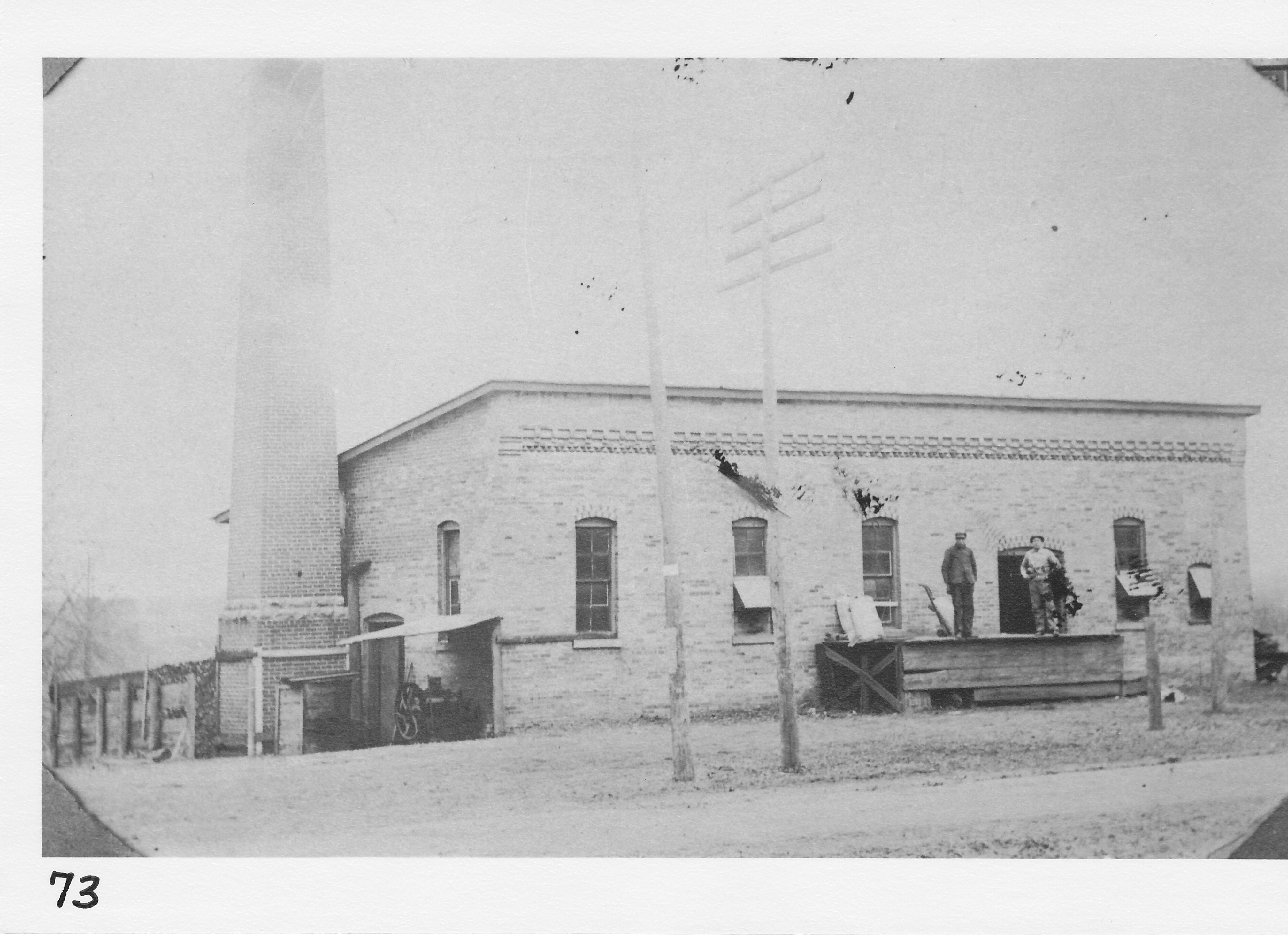 Osgood’s Cider Mill with sorghum press at side.  North Street at Coomer, later Rendel Oil Co.