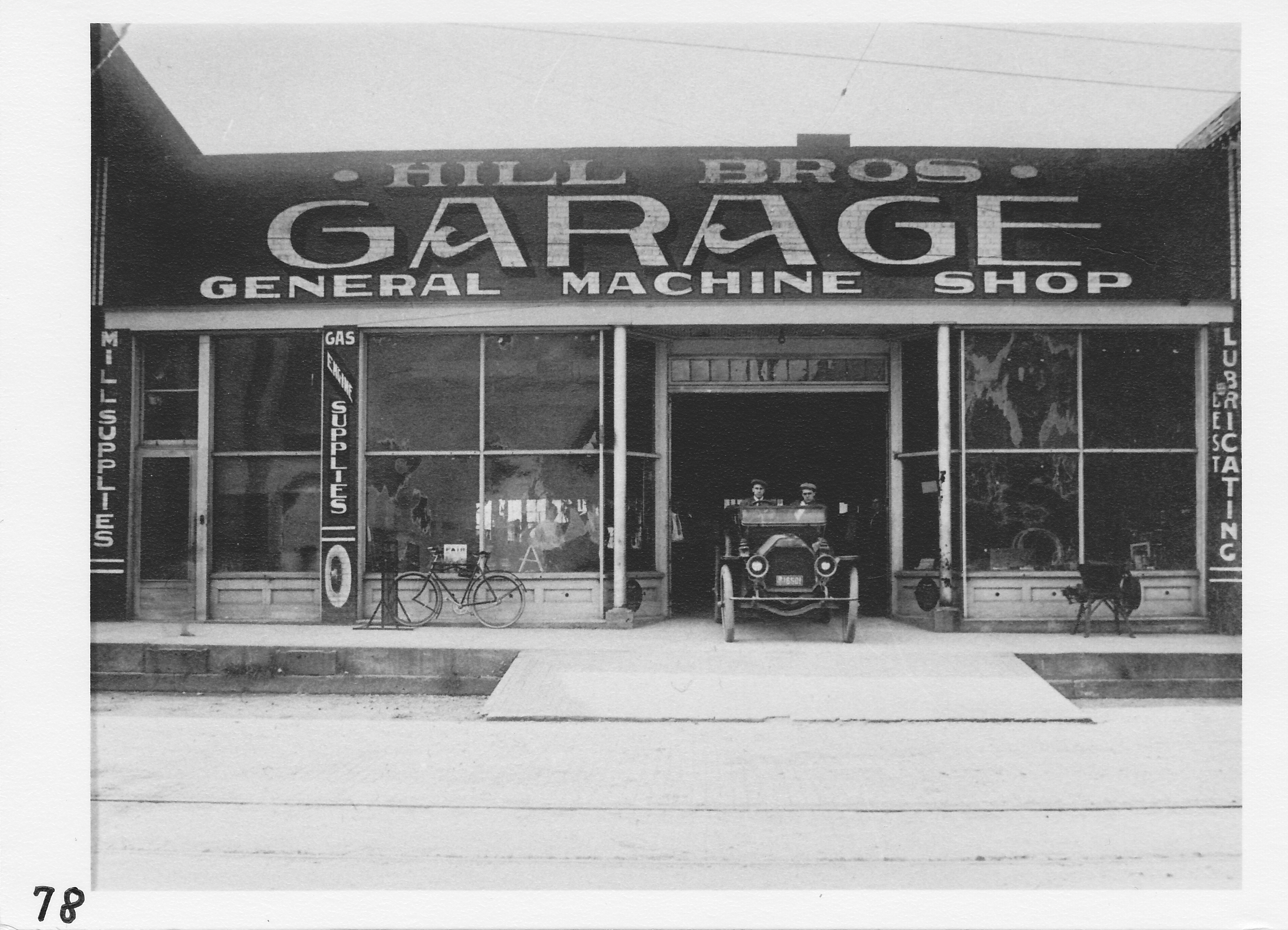 Hill Brothers Garage (Walter and Louis) built in 1910.  Current Morenci Car Wash site.  Second largest auto sales garage in Michigan for size at the time.