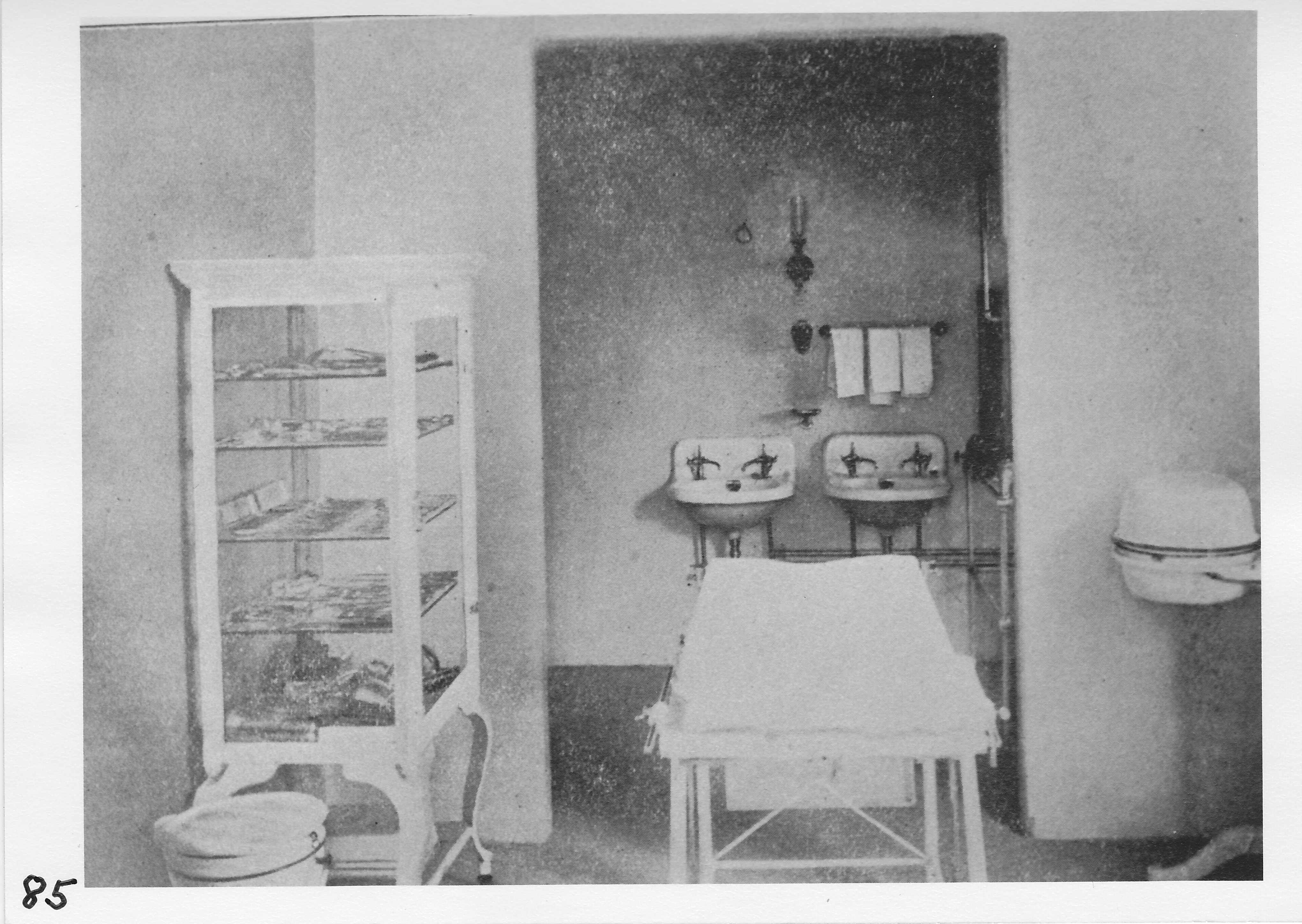 The operating room Hal C. Blair Memorial Hospital — the first private hospital in Lenawee County.