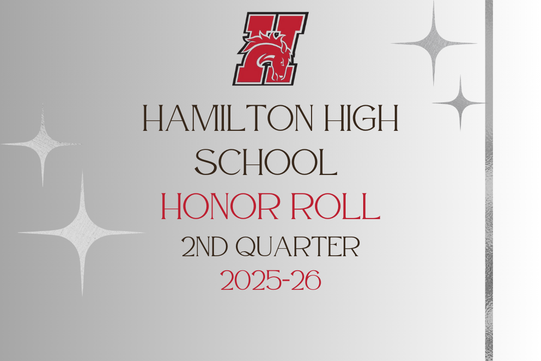 hamilton high school honor roll page for 1st quarter of the 2025-26 school year