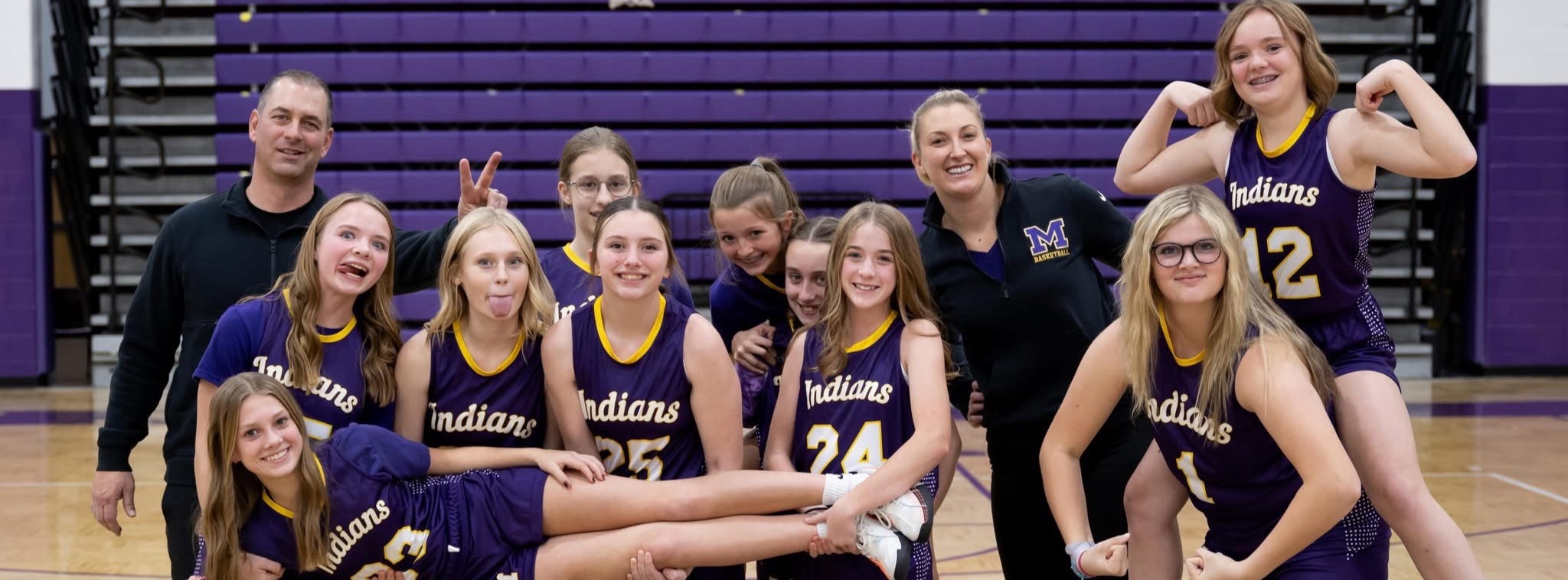 Middle School  girls basketball game