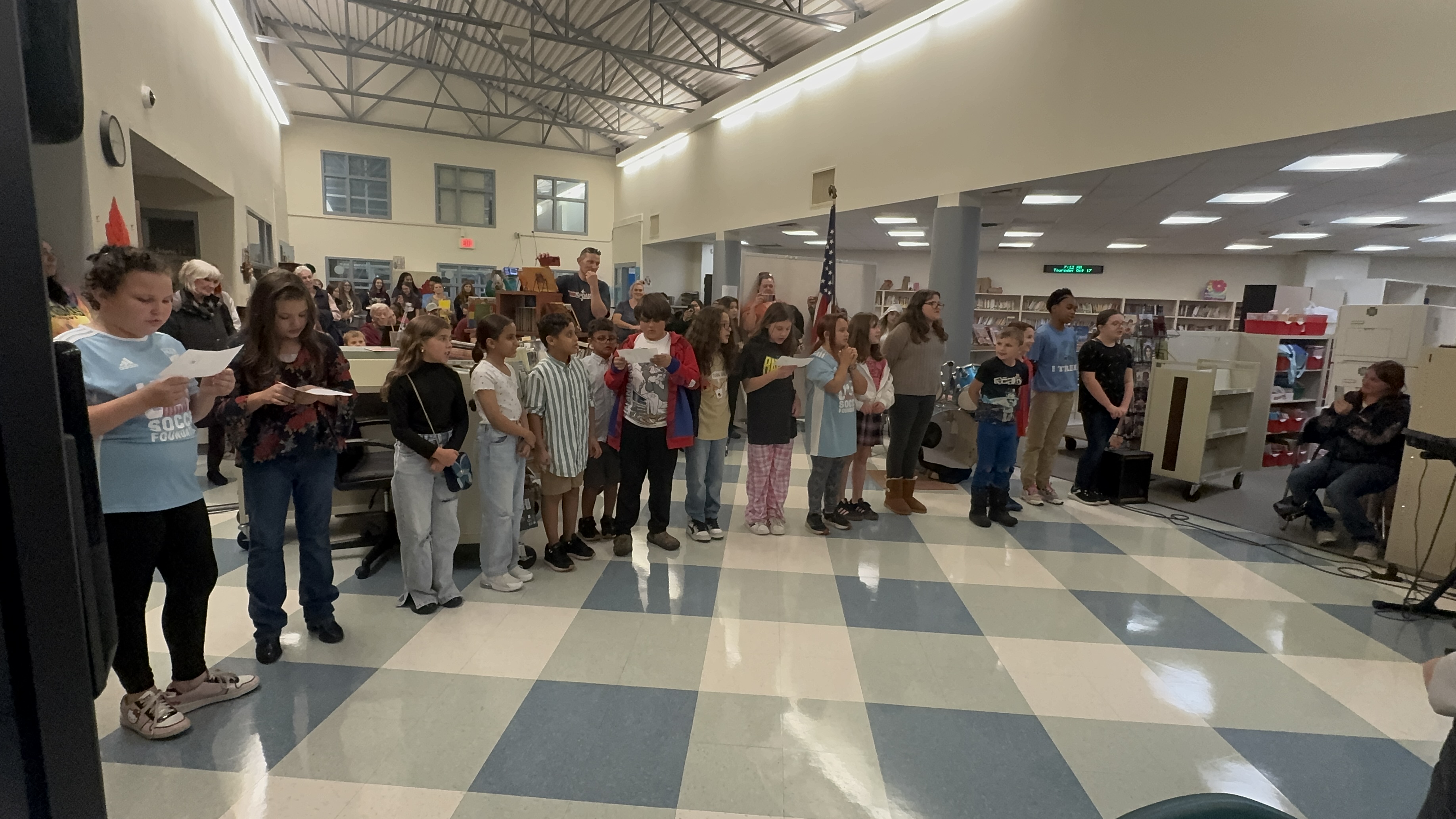 students perform at boe ceremony