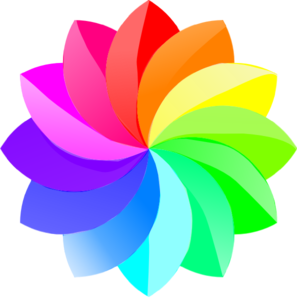 Shaded Rainbow Flower