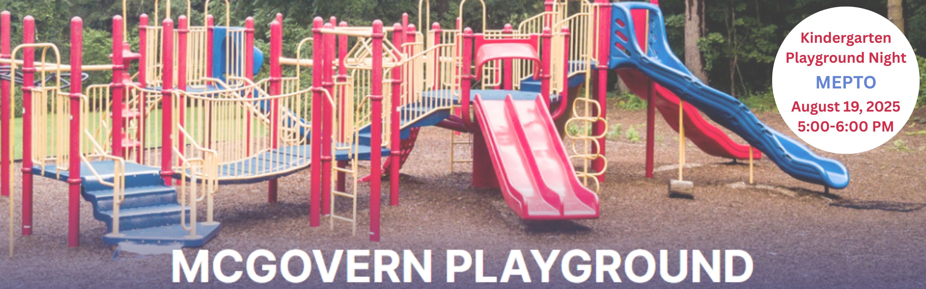 Kindergarten Playground Night - August 19, 2025 5-6 PM