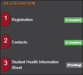 Parent Registration Pending