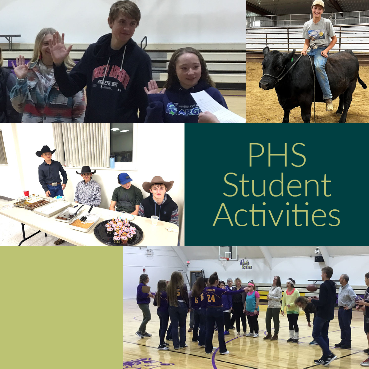 PHS Student Activities - Photo collage