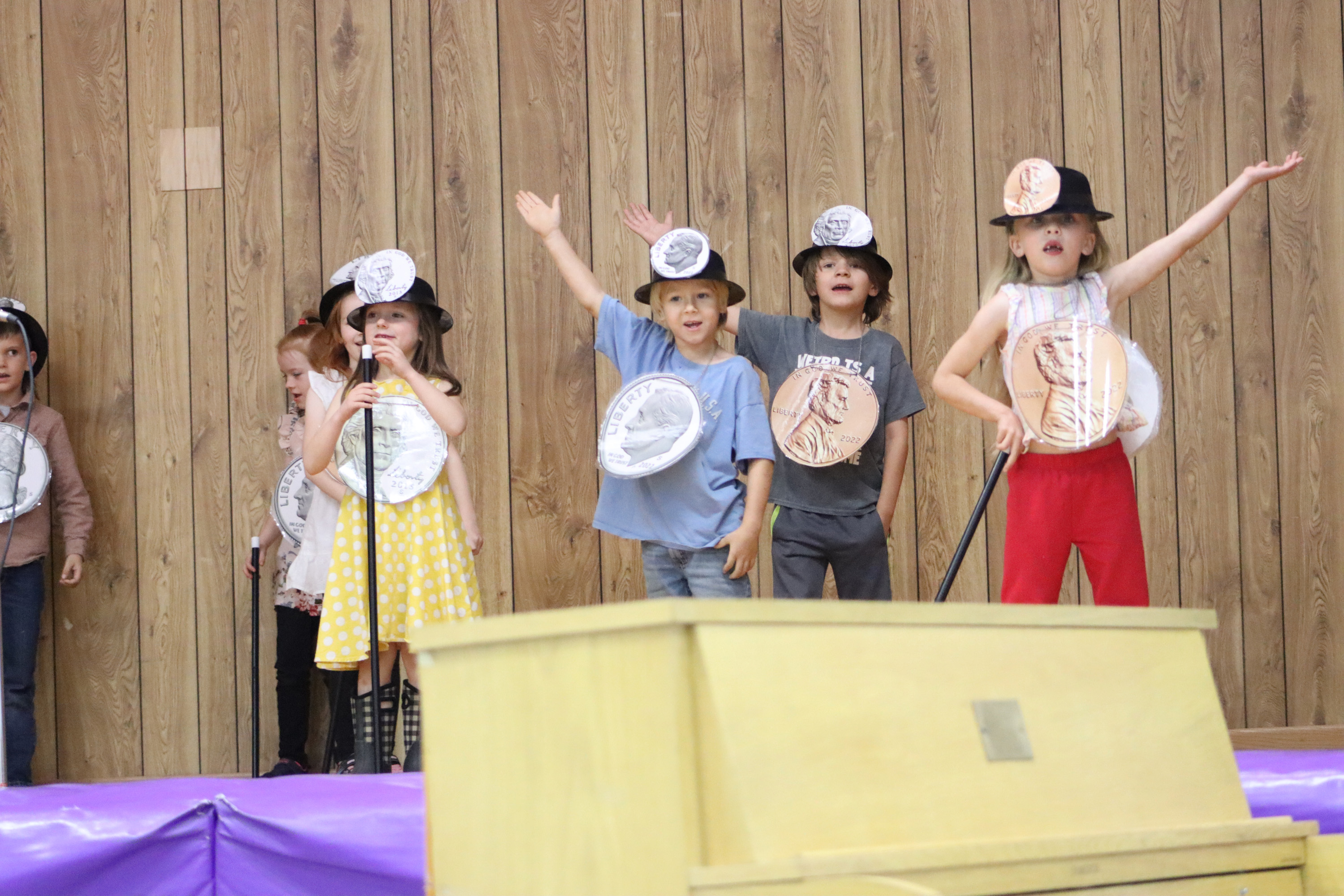 Elementary Students in talent show