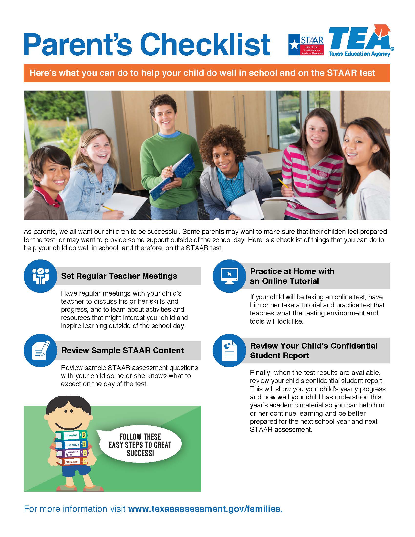 STAAR Parent Checklist - English version only