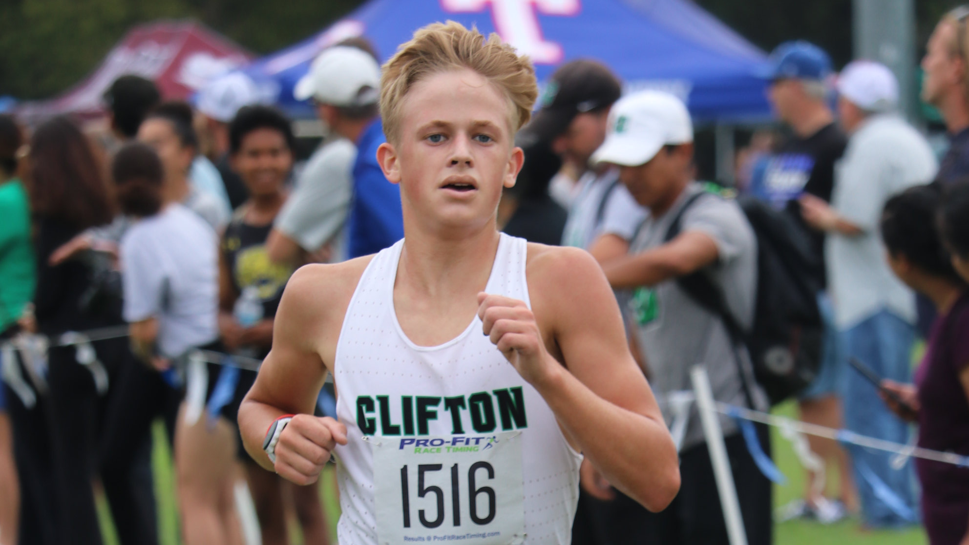 Clifton High School Student Running in Cross Country Meet