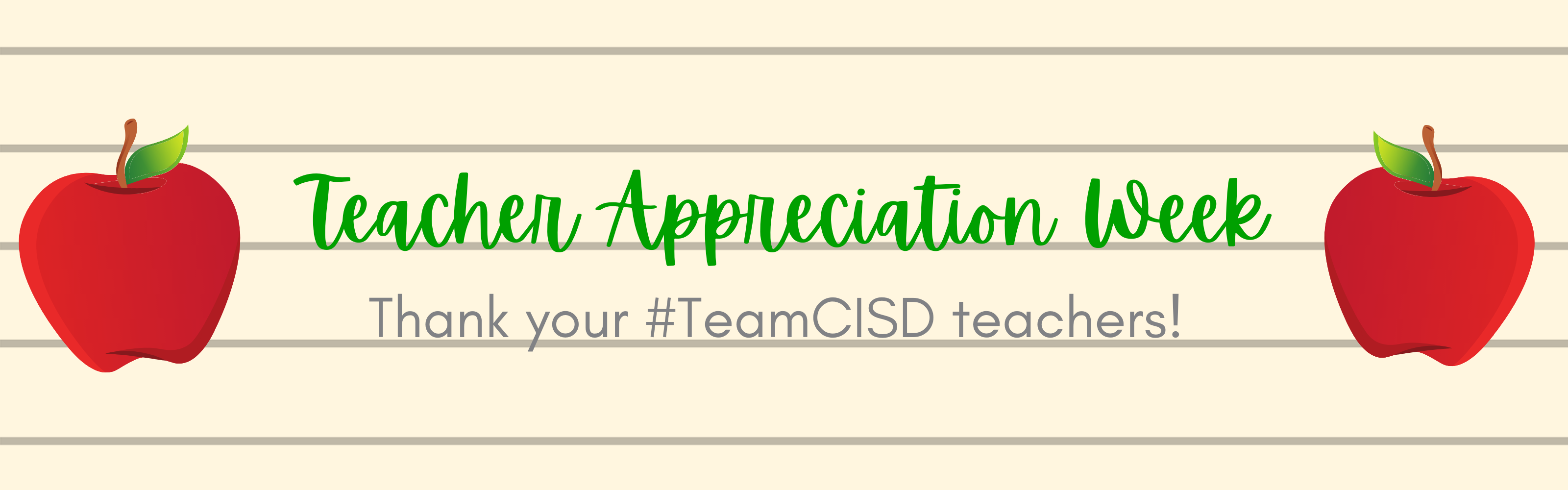 Teacher appreciation week banner