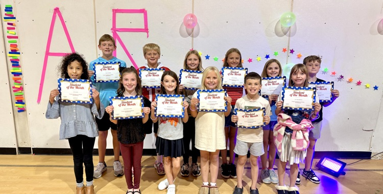Elementary Student of the Month- October 25-26