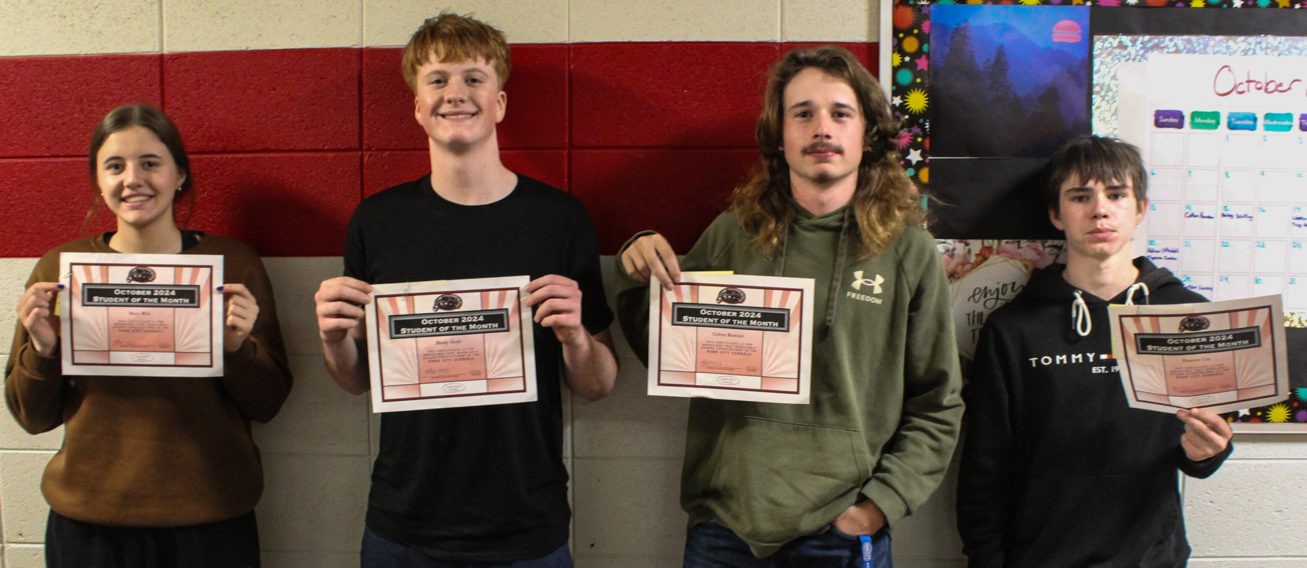 October Students of the Month