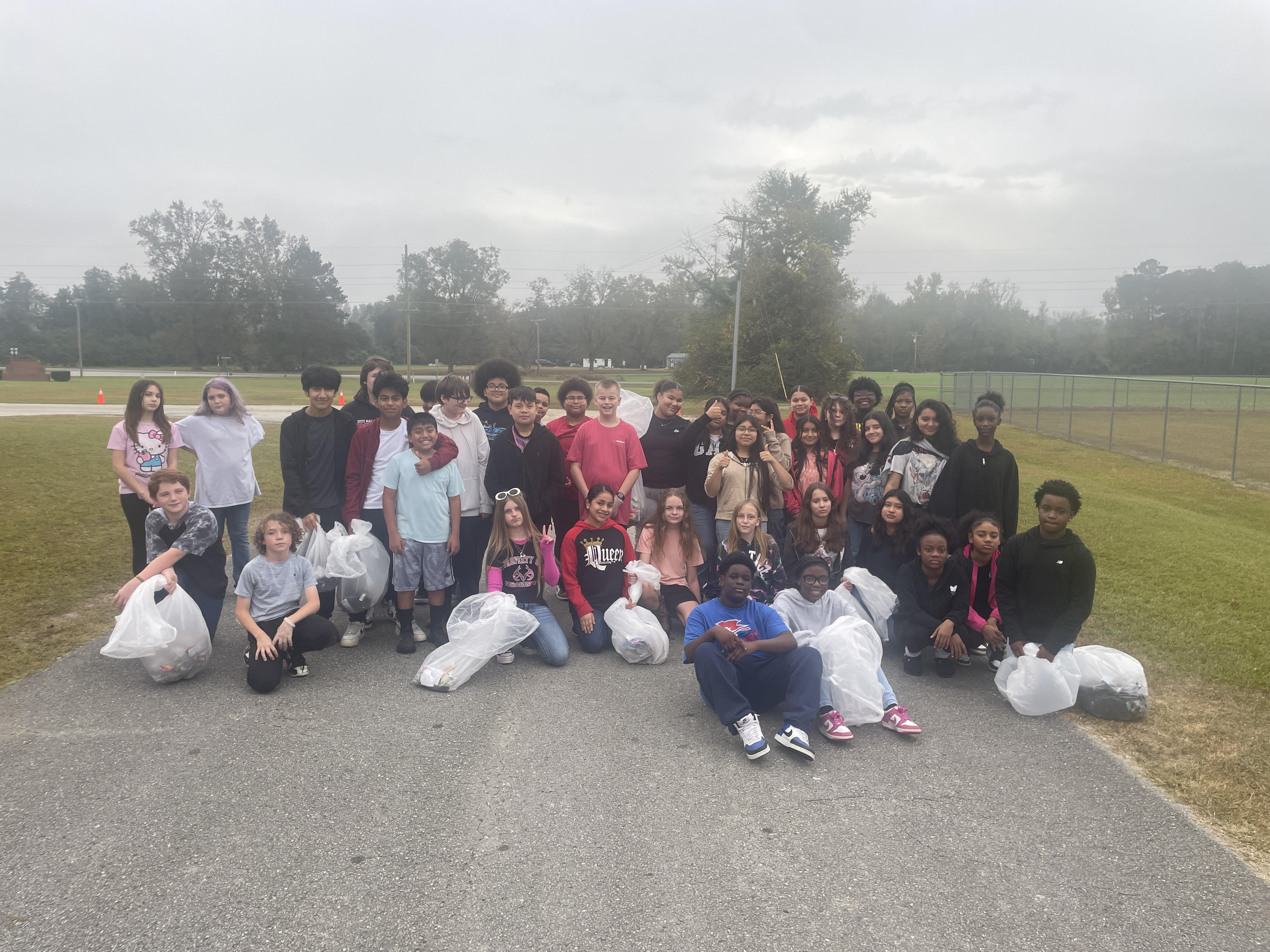WPMS Beta students organize school wide trash cleanup