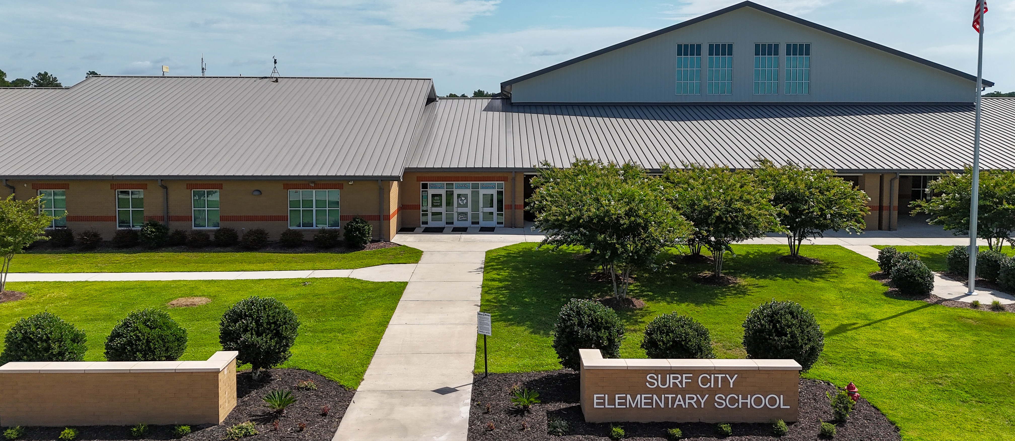front of surf city elementary
