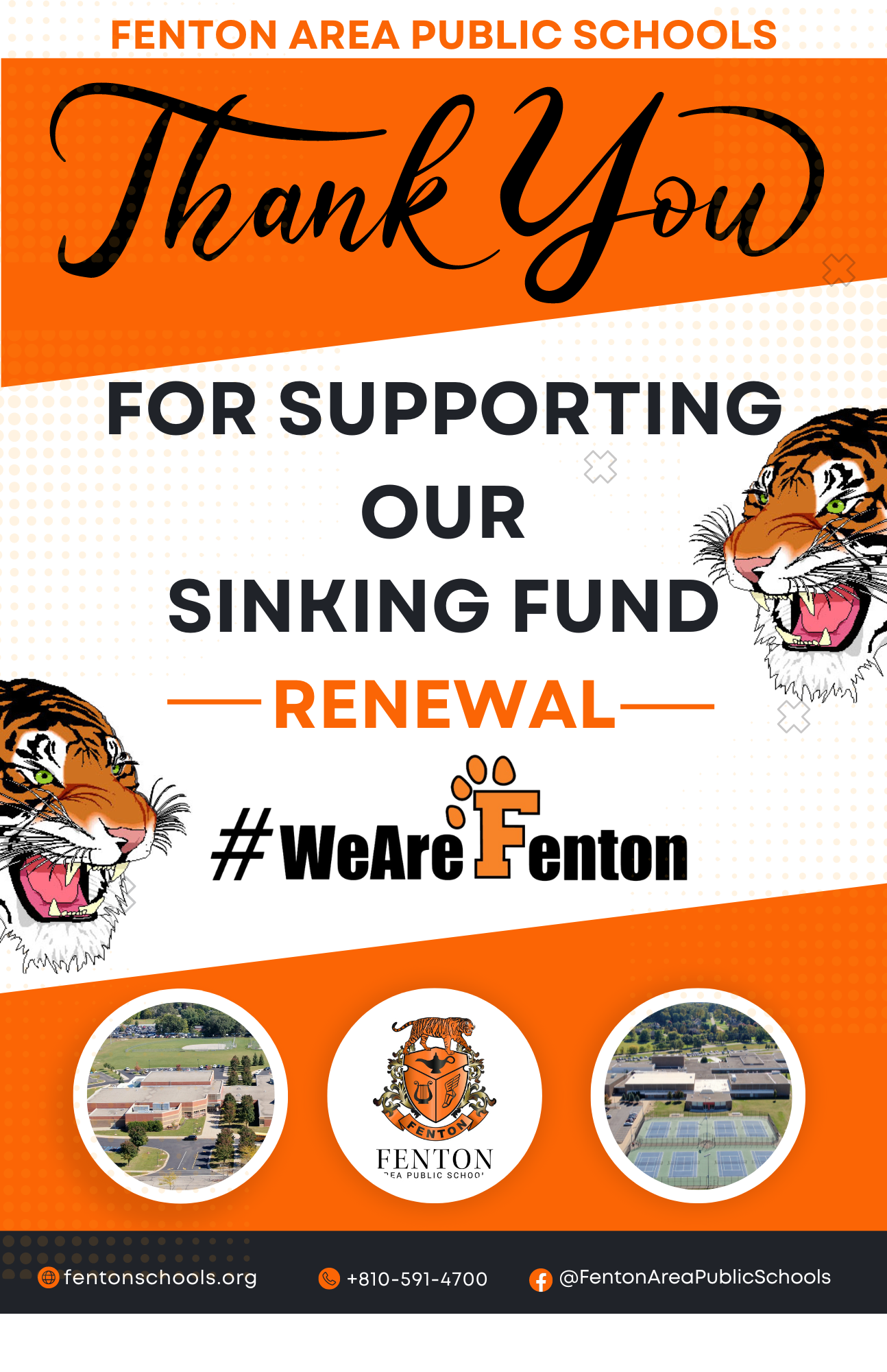 Thank you for supporting our Sinking Fund Flyer