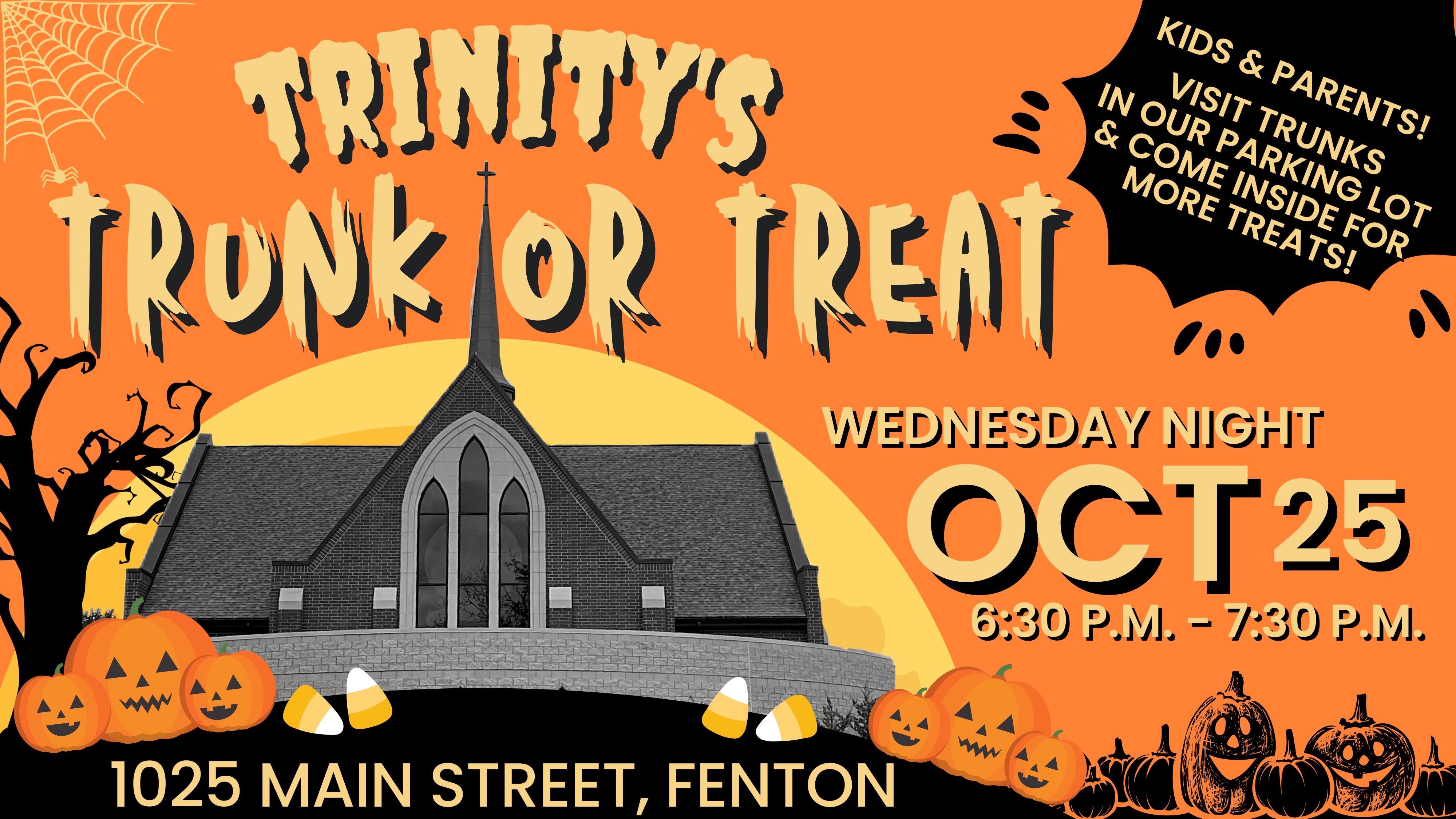 Trinity's Trunk or Treat Event Flyer